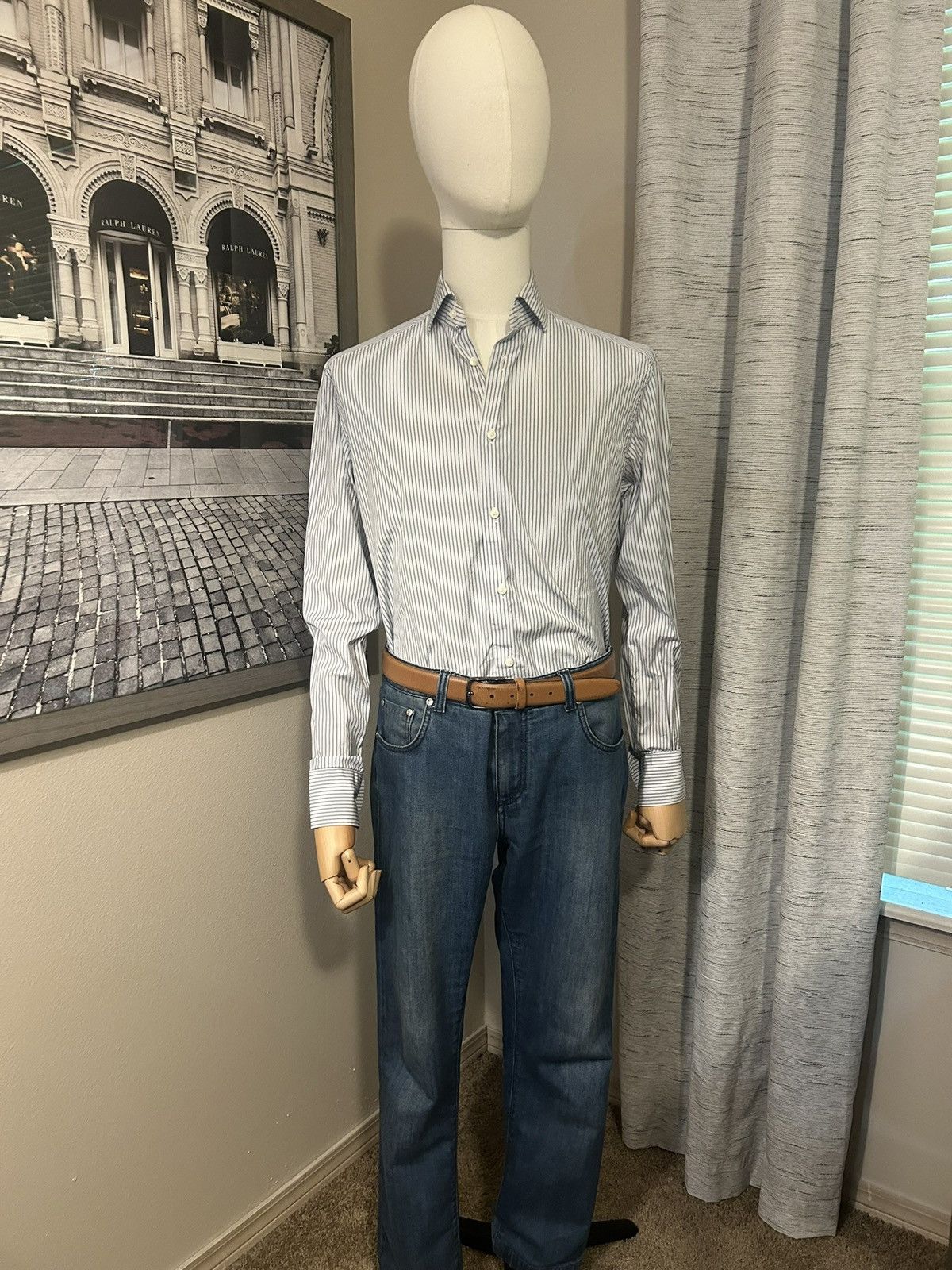 Ermenegildo Zegna Ermenegildo Zegna Striped Shirt Size US M / EU 48-50 / 2 - 1 Thumbnail