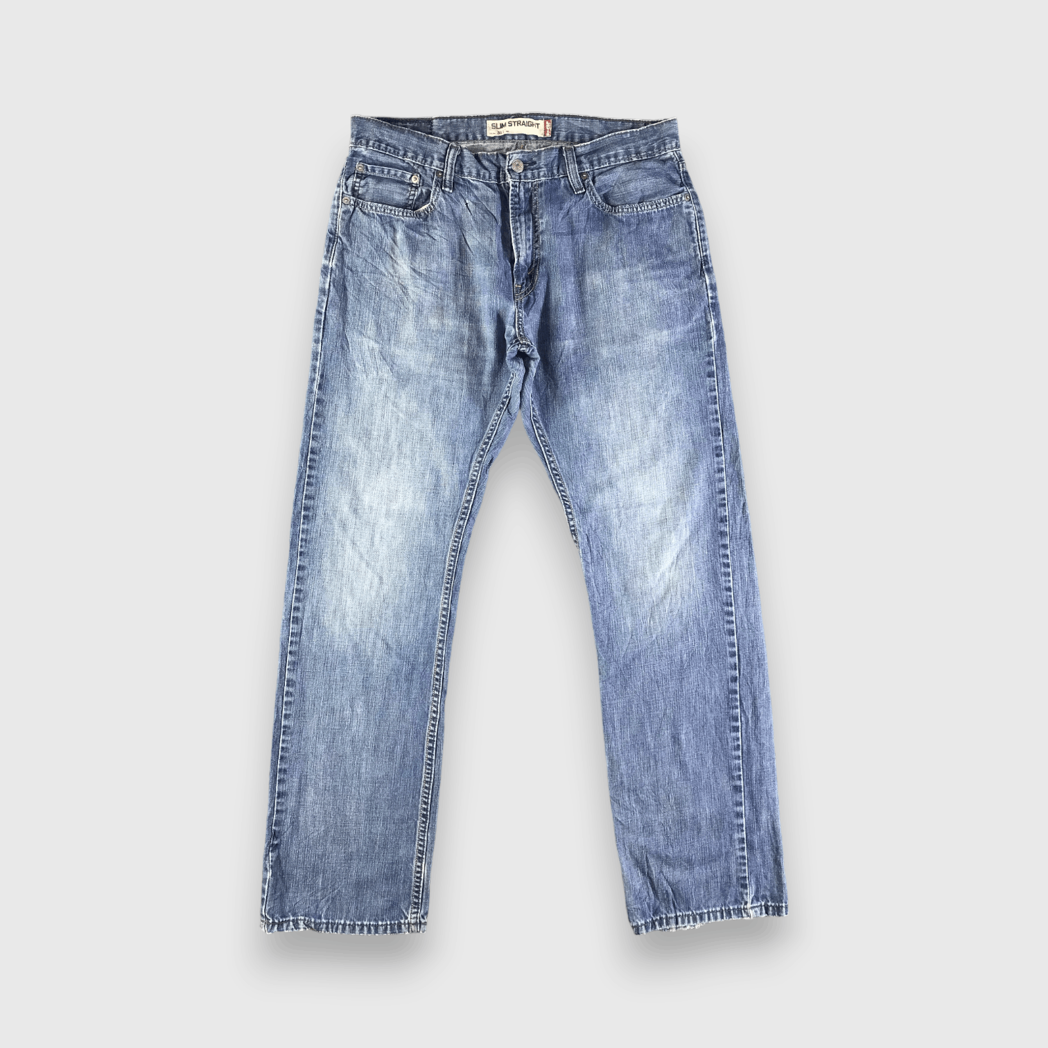 Levi's Vintage Blue Wash Levis 514 Jeans-J4175 Size US 35 - 1 Thumbnail