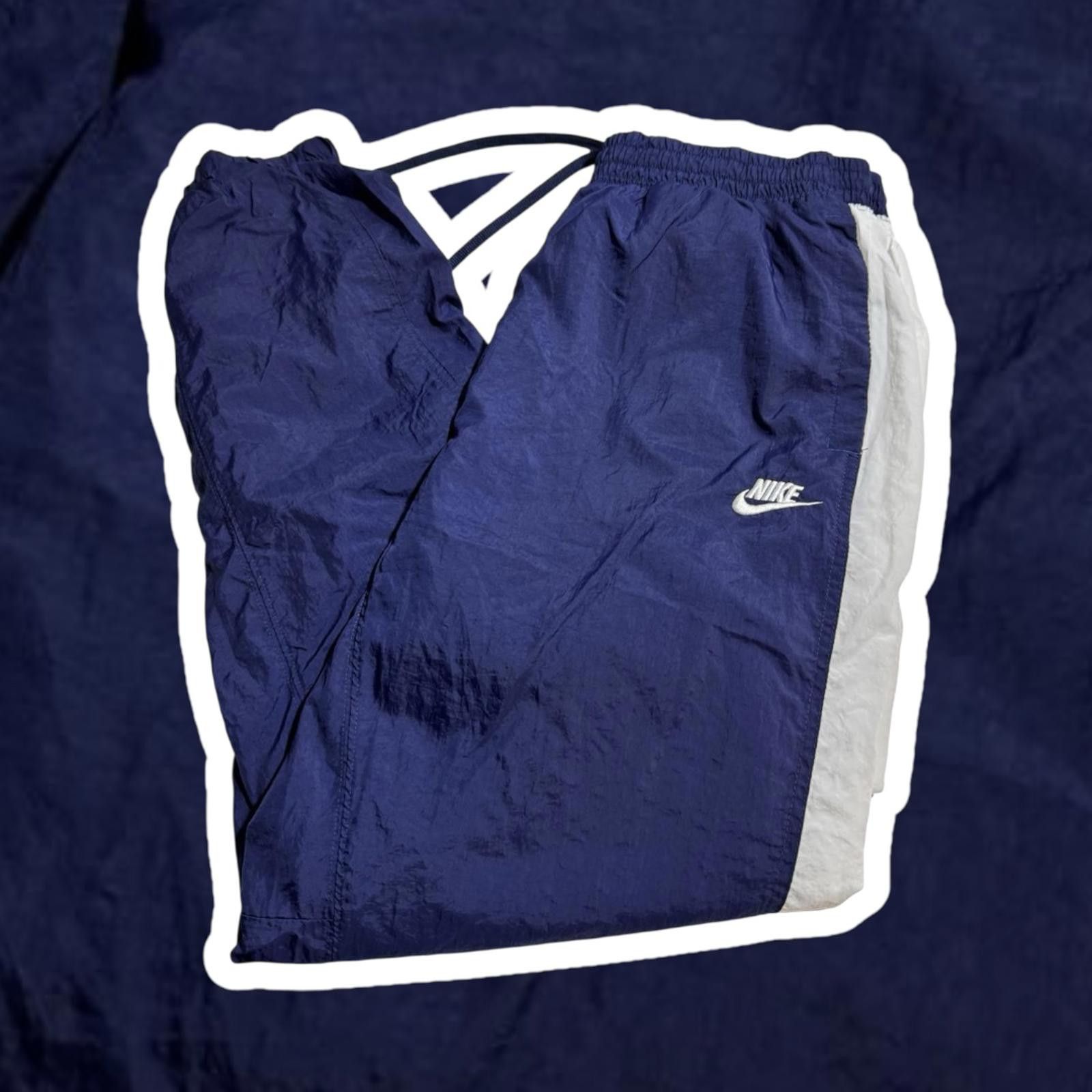 Nike Nike Men's Athletic Track Pants - XL - Navy and White Size US 36 / EU 52 - 1 Thumbnail