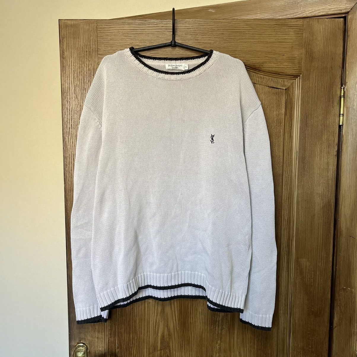 Heavy YSL Sweater Knit Thick Old Money YSL Sweatshirt