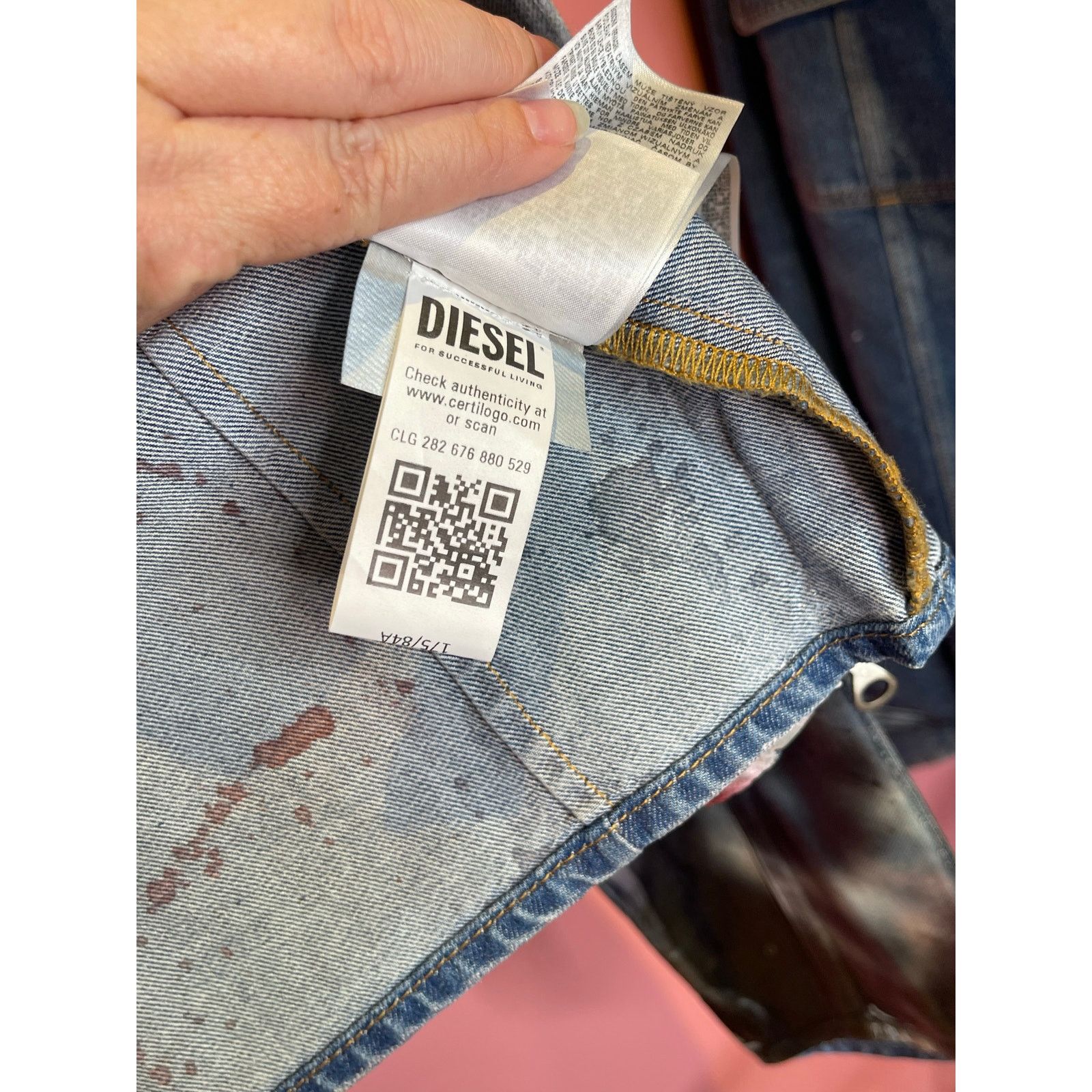 Diesel Diesel De-Smily-FSD Cropped Denim Jacket NWT Small Size S / US 4 / IT 40 - 5 Thumbnail