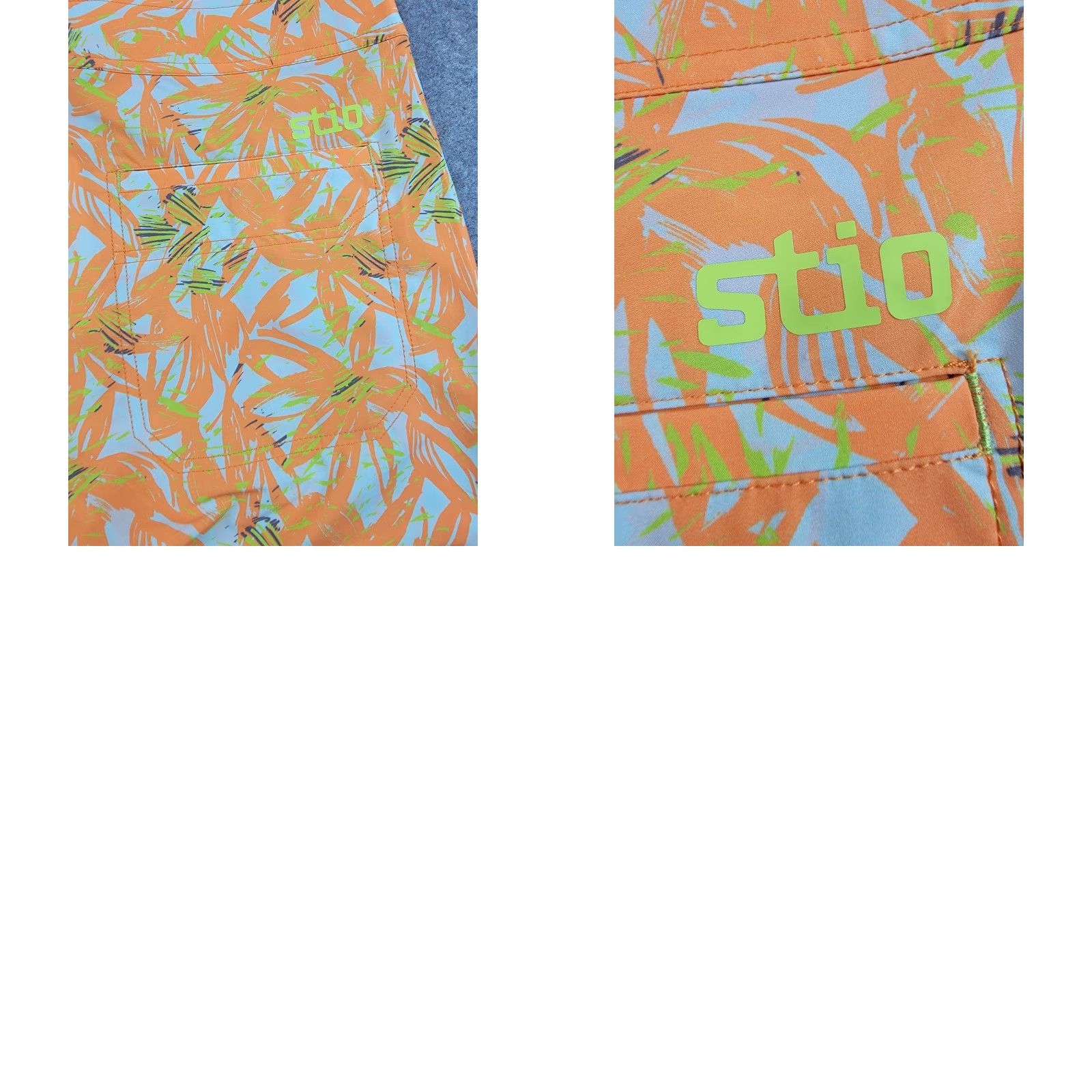 Vintage Stio Board Shorts Mens 32 Orange Yellow Hawaiian Floral NWT Beach, Outdoor, Quick Dry, UV-Protection, Surfing, CFS Size US 32 / EU 48 - 10 Thumbnail
