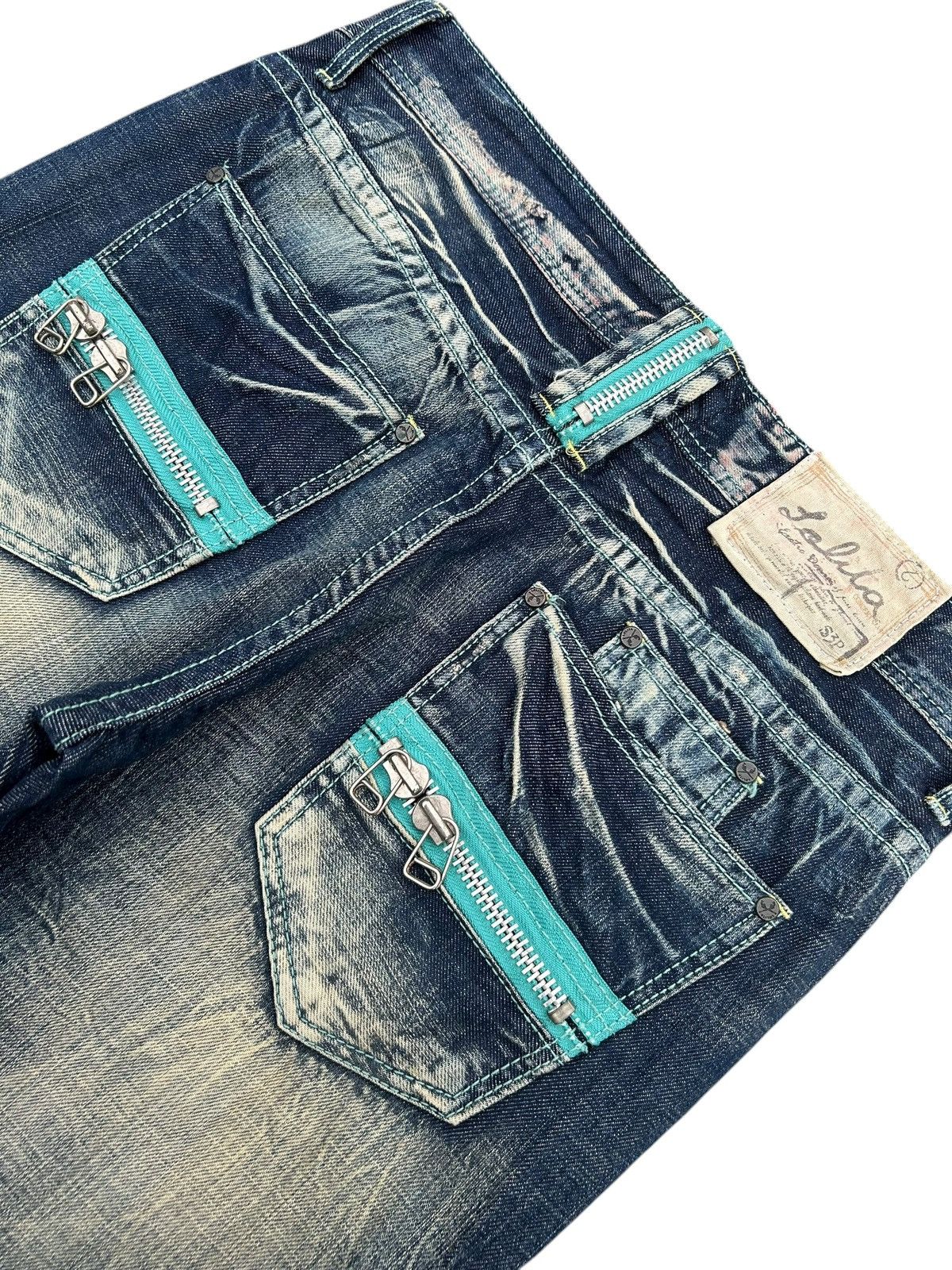 Kapital YOSHITOMO NARA LOLITA Vintage Distressed Rusty Denim Jeans Size US 34 / EU 50 - 4 Thumbnail