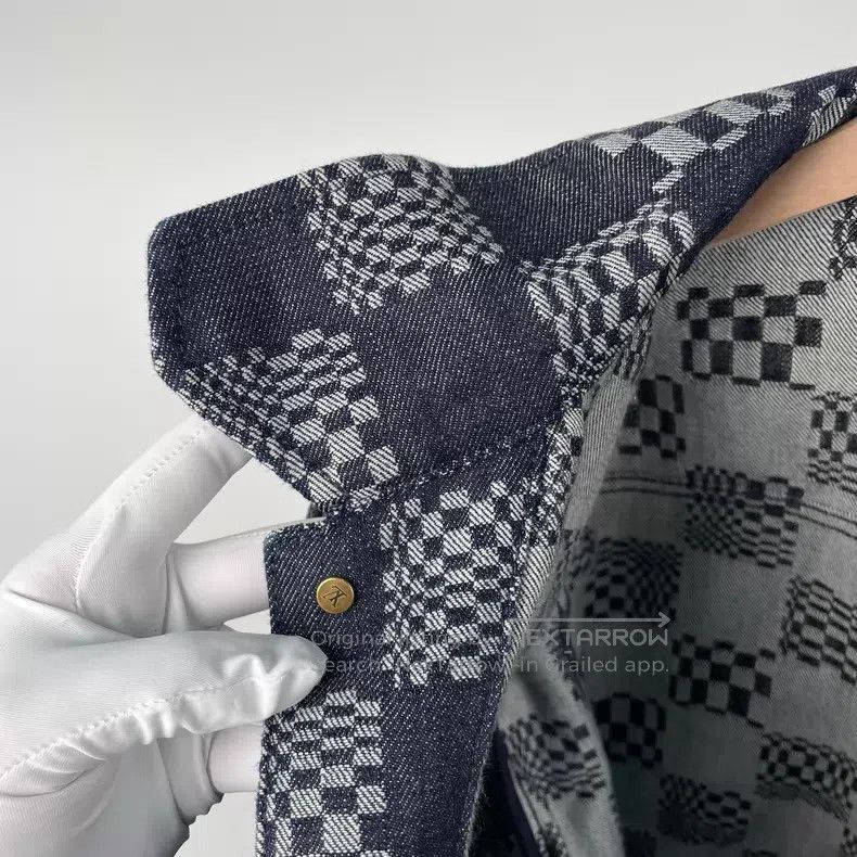 Louis Vuitton Louis Vuitton Black Checkerboard Denim Jacket Size US M / EU 48-50 / 2 - 4 Thumbnail