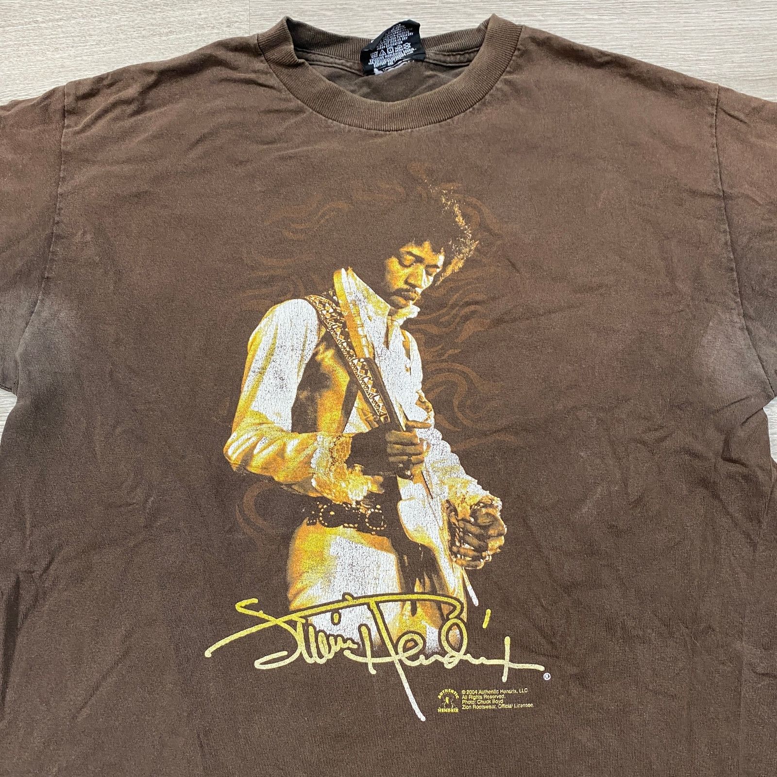 Band Tees × Vintage × Zion Rootswear Vintage 2004 Jimi Hendrix Faded Tour Tee Shirt Men's M Size US M / EU 48-50 / 2 - 2 Thumbnail