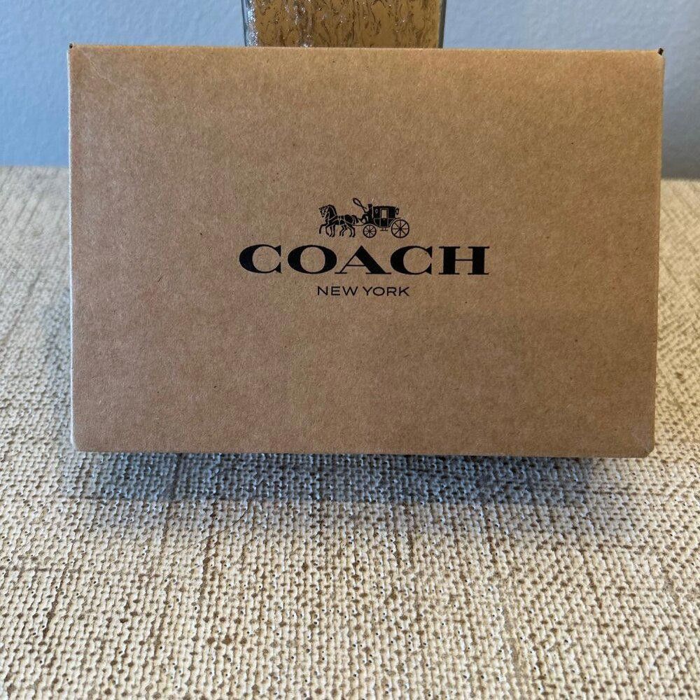 Coach COACH Signature Debossed Patent Leather Wristlet in Platinum Size ONE SIZE - 5 Thumbnail