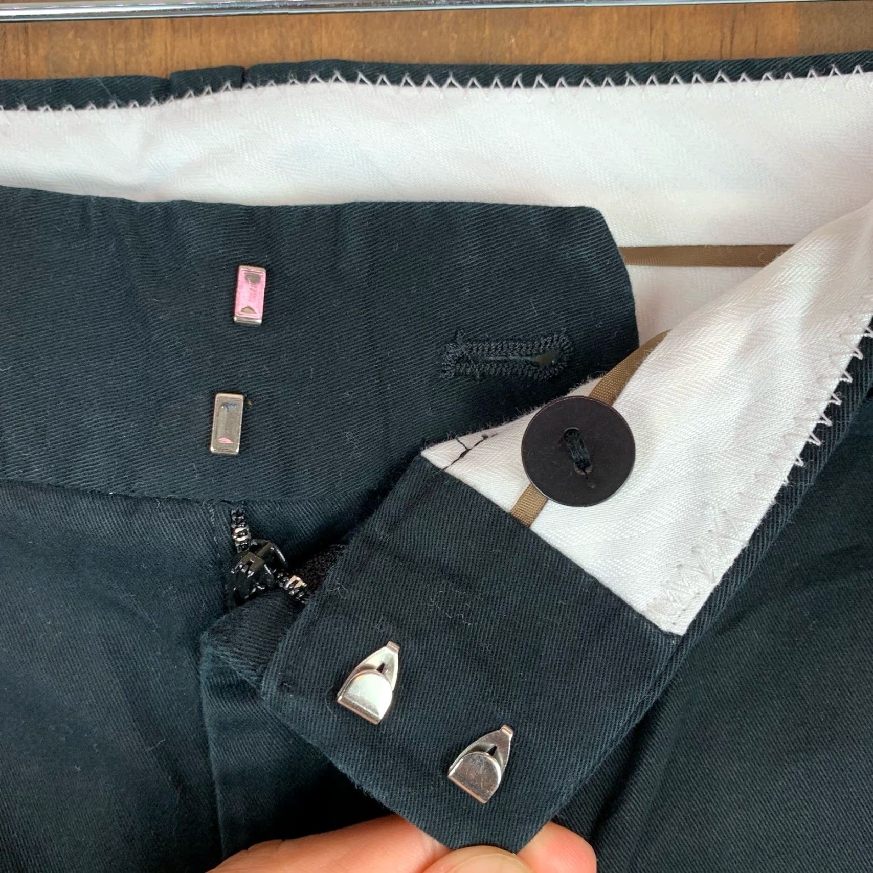 Eddie Bauer Eddie Bauer Womens Pants Black Mid Rise Chino Ankle Casual Stretch 10 Size 32" / US 10 / IT 46 - 4 Thumbnail