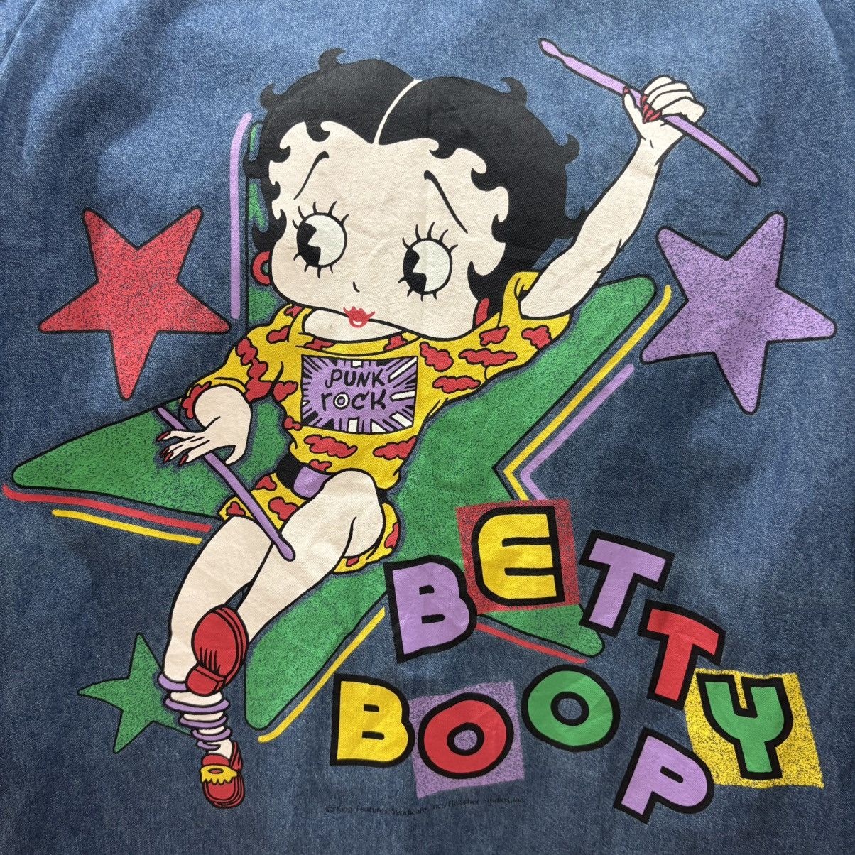 Vintage Vintage Betty Boop Denim Shirt Size US M / EU 48-50 / 2 - 2 Thumbnail