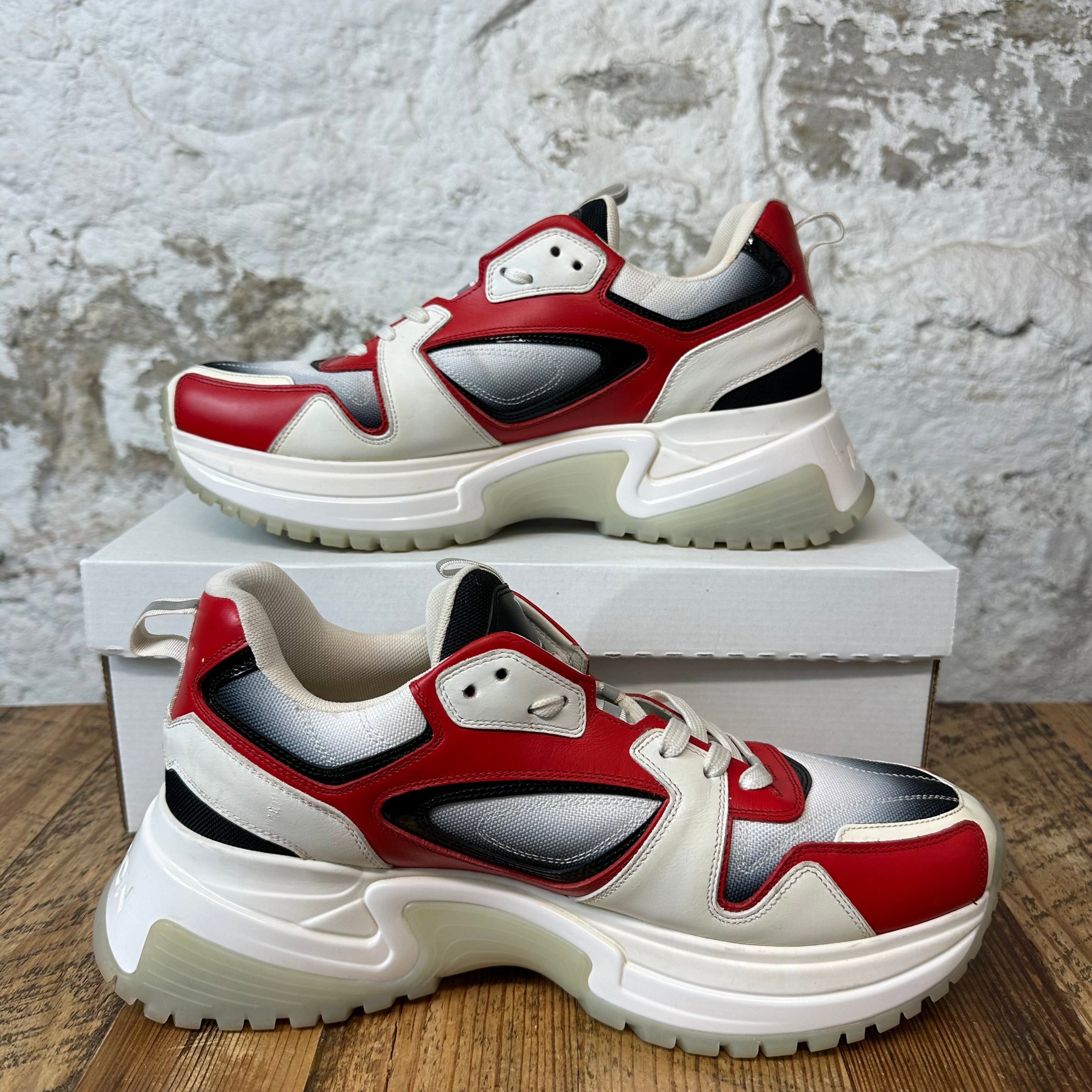 Louis Vuitton Louis Vuitton Red Black White Pulse Sneaker Sz 10 (8.5LV) Size US 10 / EU 43 - 2 Thumbnail