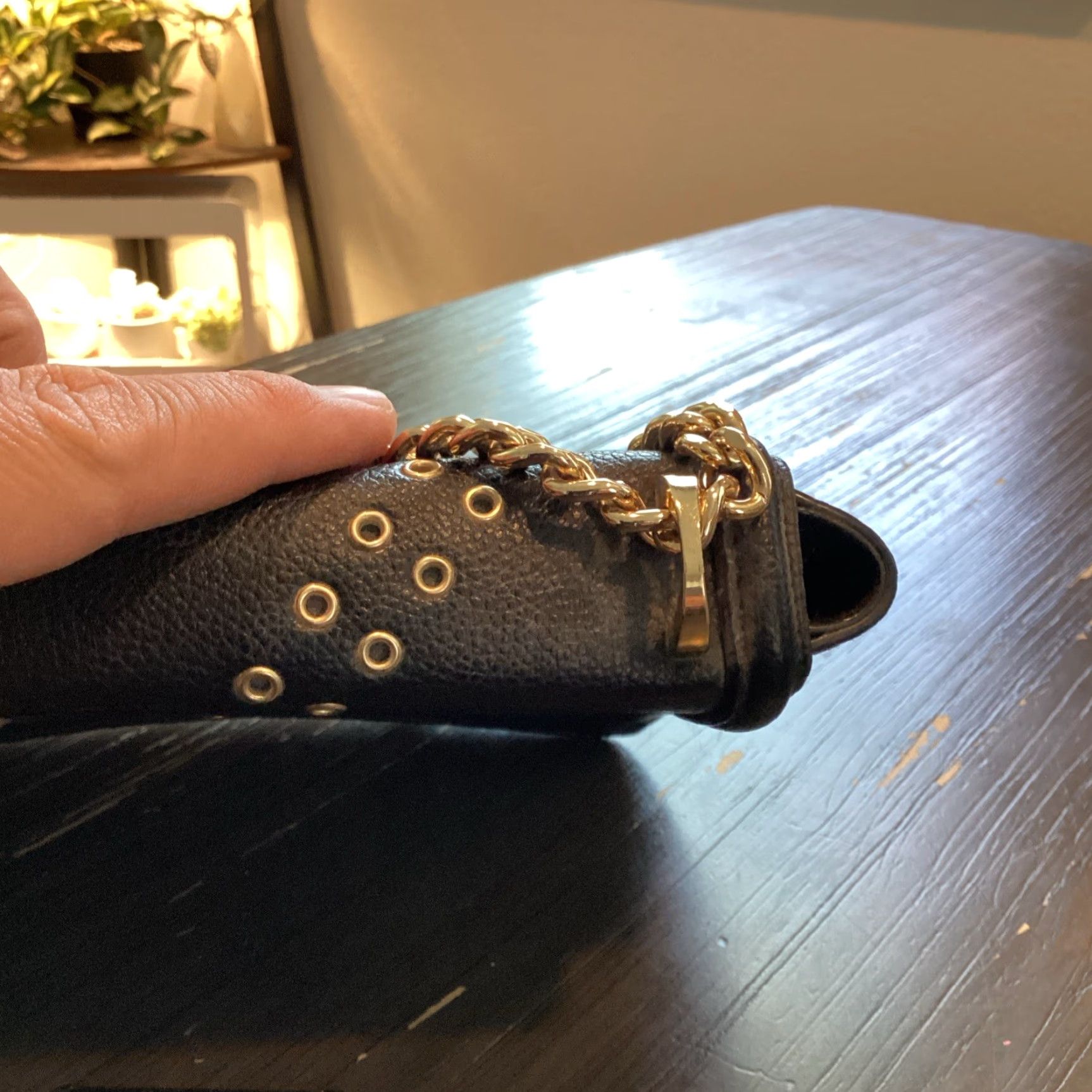 Victoria's Secret VINTAGE Victoria's Secret Faux Leather Bond Street Shoulder Bag Black Mini - Womens Shoulder Bag, 11190237 Size ONE SIZE - 5 Thumbnail
