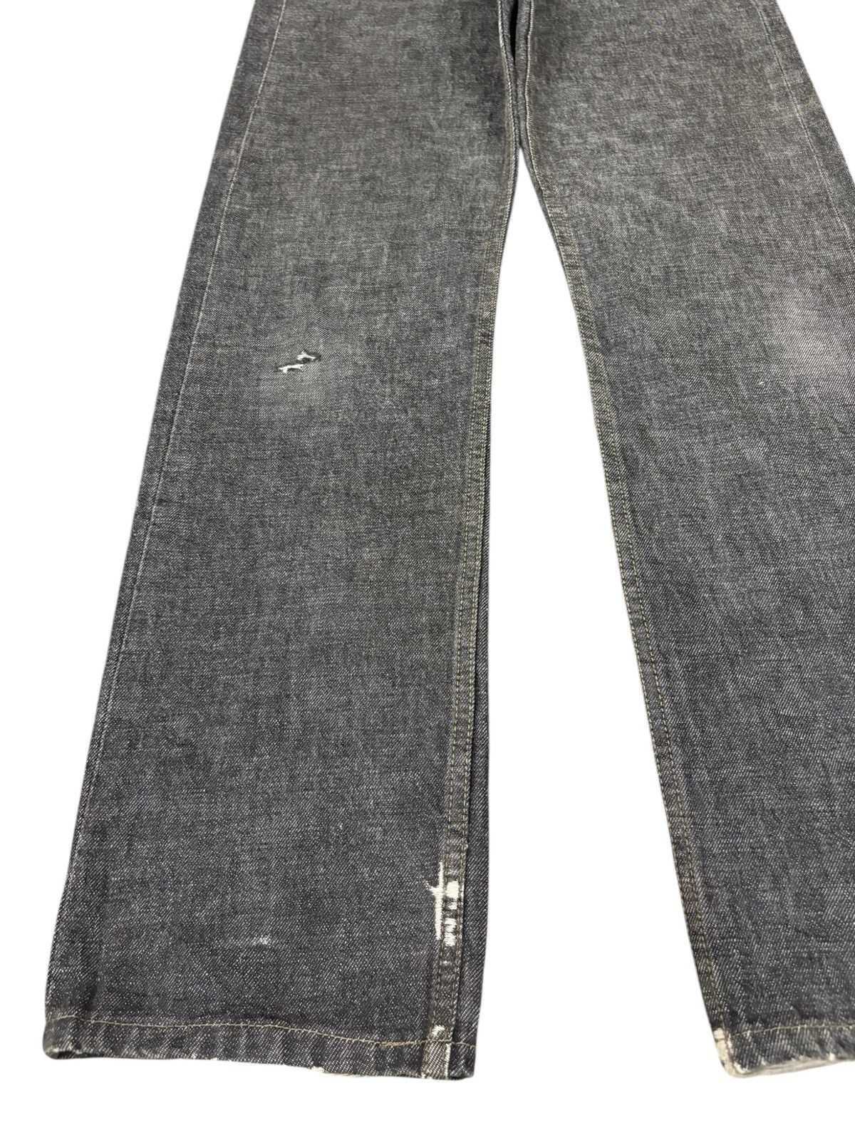 Levi's Vintage 90s Levis 501 Black Distressed Loose Jeans Size US 30 / EU 46 - 5 Thumbnail