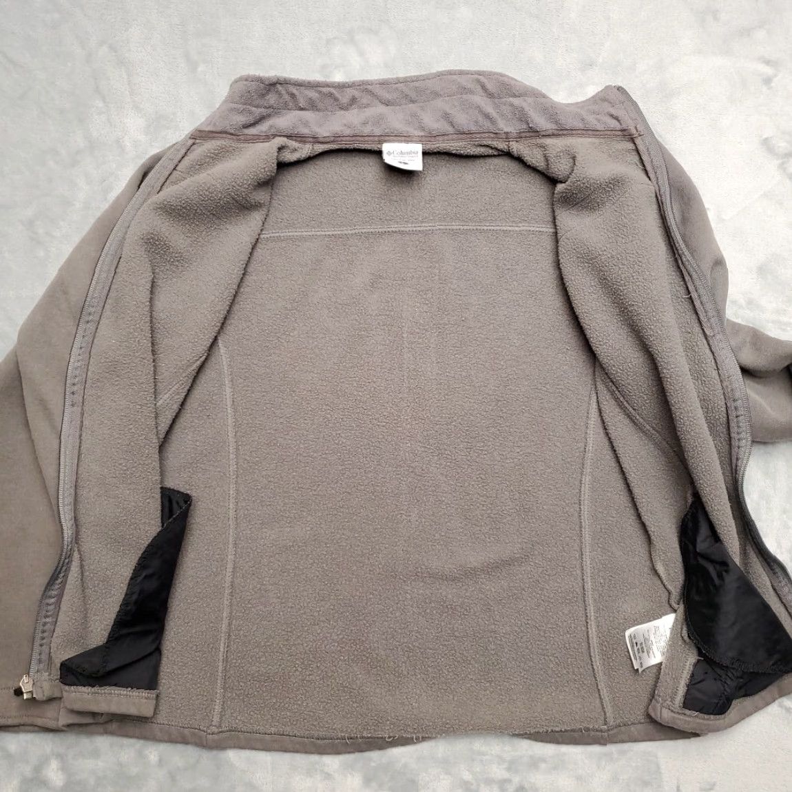 Vintage VINTAGE Columbia Jacket Womens L Gray Full Zip Fleece Casual Hike Camp outdoor Gorp Size L / US 10 / IT 46 - 6 Thumbnail