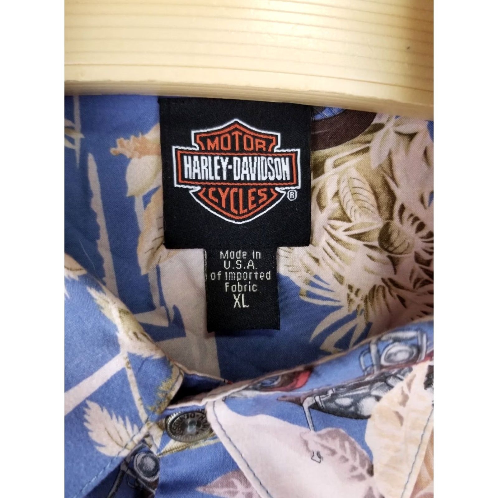 Harley Davidson VINTAGE Y2K HARLEY DAVIDSON MOTORCYCLE RAYON HAWAIIAN SHIRT SZ XLARGE Size US XL / EU 56 / 4 - 4 Thumbnail