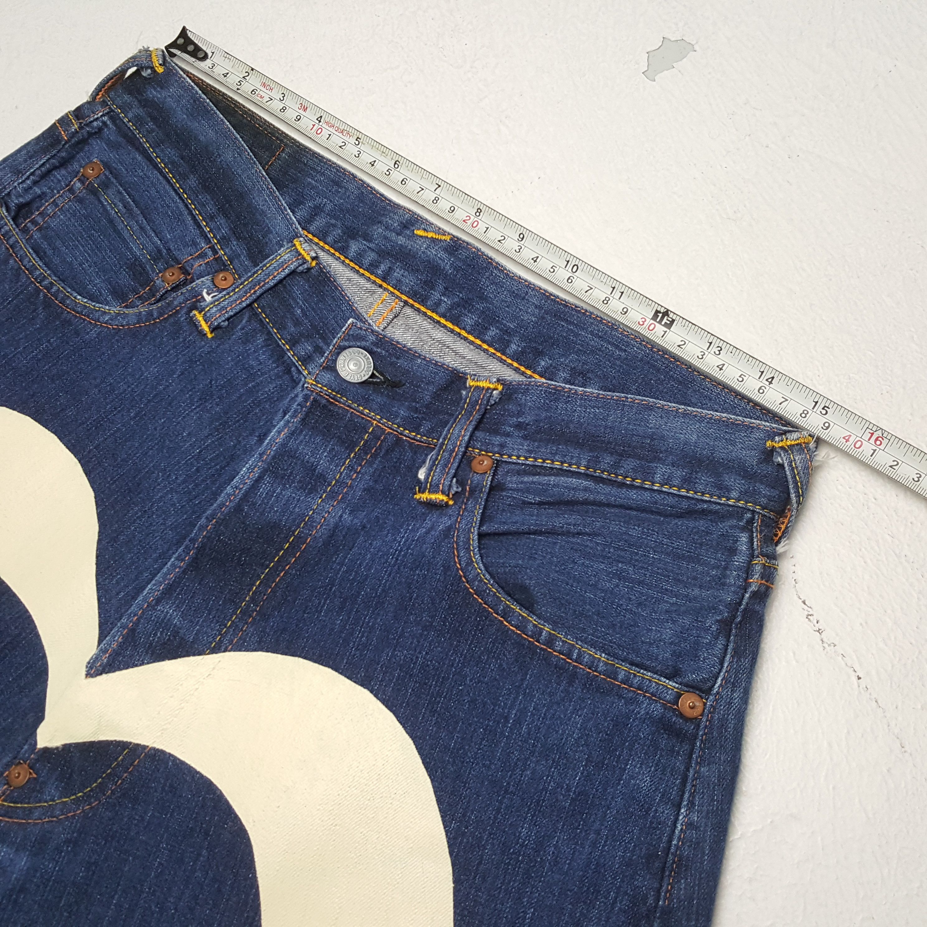 Evisu EVISU Japanese Brand Streetwear Custom Daicock Short Jeans Size US 30 / EU 46 - 5 Thumbnail