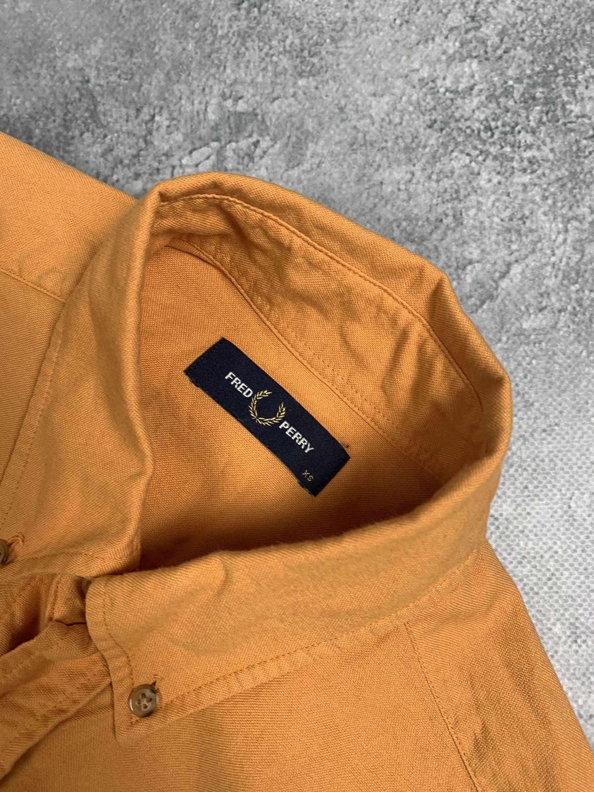 Fred Perry Vintage Fred Perry Orange Button-Up Shirt Short Sleeve 90’s Size US XS / EU 42 / 0 - 5 Thumbnail