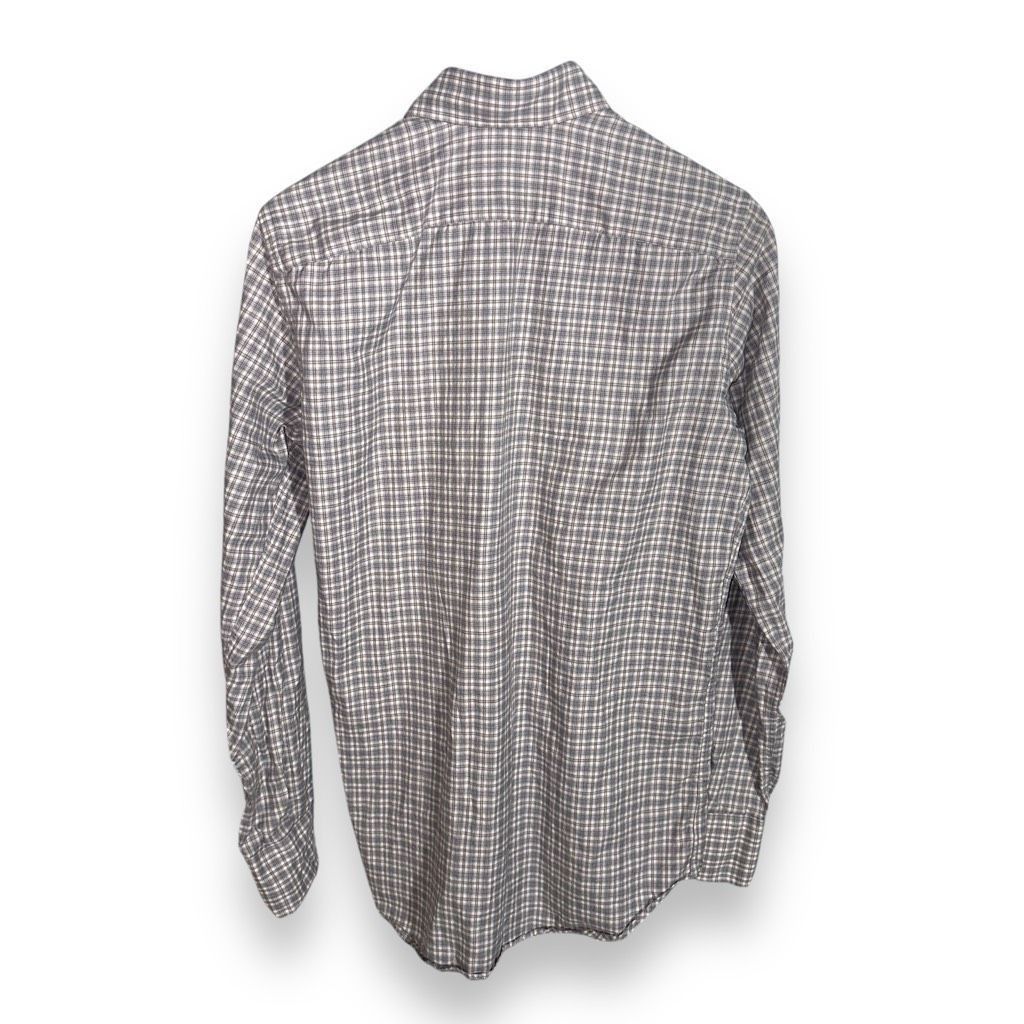 Canali Canali Gray Flannel Made in Italy Button Up Shirt Sz M Size US M / EU 48-50 / 2 - 8 Thumbnail
