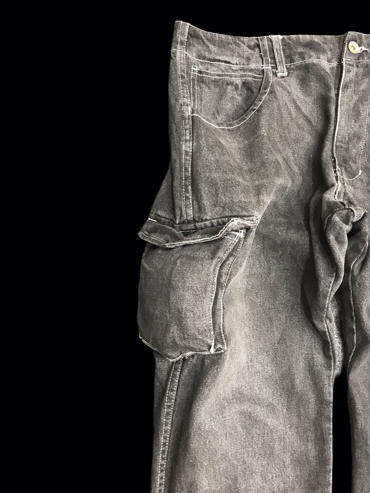 Japanese Brand 💥ARCHIVAL💥RED STUART Rare 3D Pockets Cargo Denim F65 Size US 34 / EU 50 - 7 Thumbnail