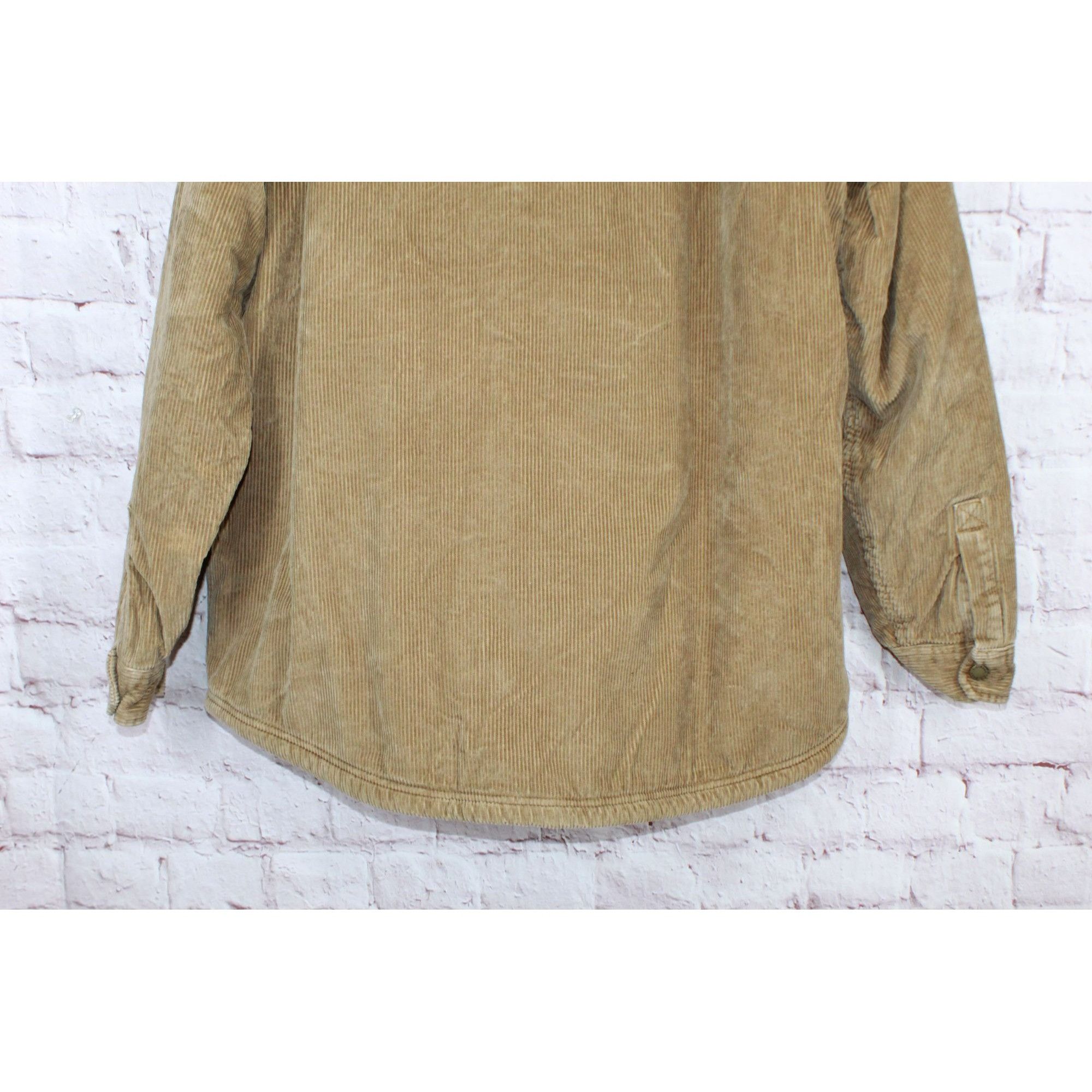L.L. Bean LL Bean Mens Heritage Fleece Lined Shirt Jac Corduroy Size US XL / EU 56 / 4 - 6 Thumbnail