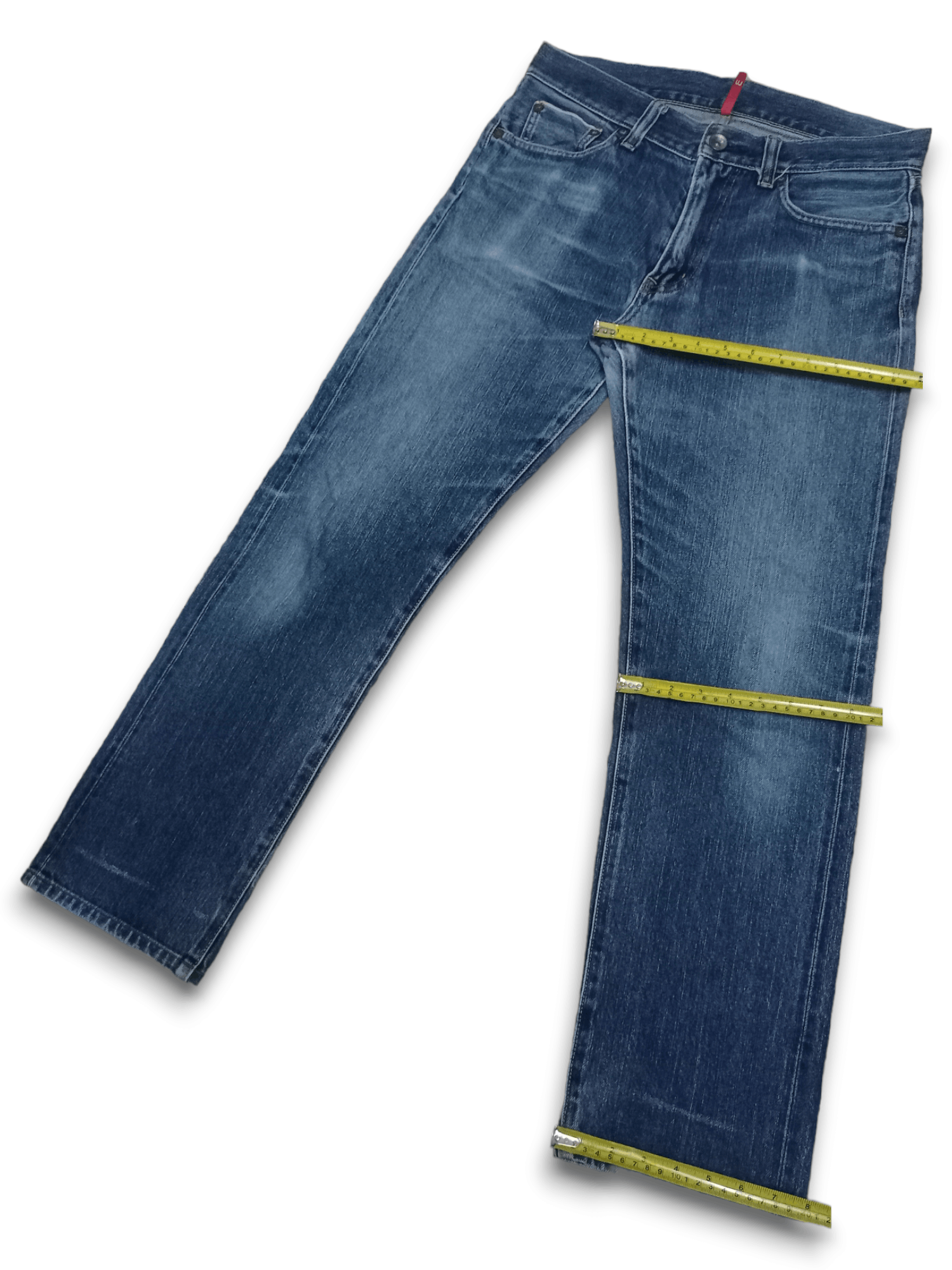 Japanese Brand × Uniqlo Vintage Japanese Uniqlo Selvedge Blue Wash Loose Jeans Size US 32 / EU 48 - 11 Thumbnail
