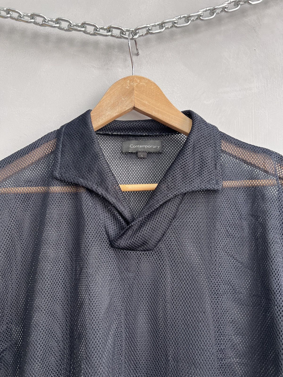 Hysteric Glamour Vintage mesh top polo t shirt avant garde style Size US M / EU 48-50 / 2 - 5 Thumbnail