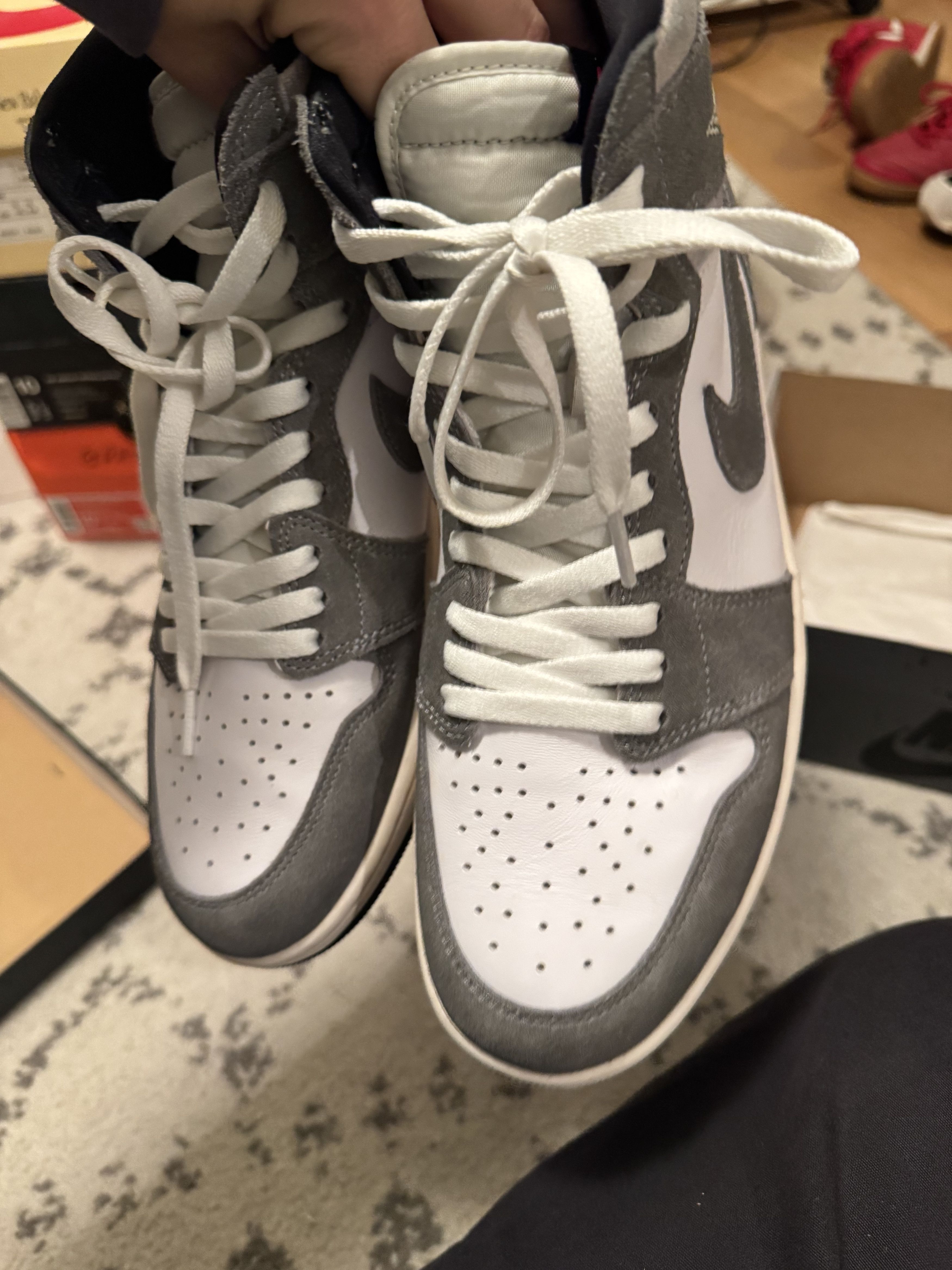 Jordan Brand Nike Air Jordan 1 Retro High OG "Washed Black" Size US 10.5 / EU 43-44 - 4 Thumbnail