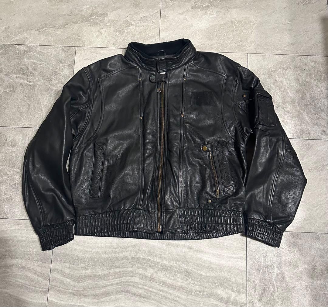 Kadoya KADOYA Riders Leather Single/Double Jacket Black LL Size US XL / EU 56 / 4 - 1 Thumbnail
