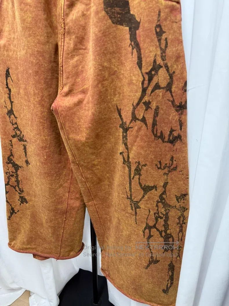 Julius Julius Heavy Washed Destroyed Flare Sweatpants Size US 27 - 8 Thumbnail