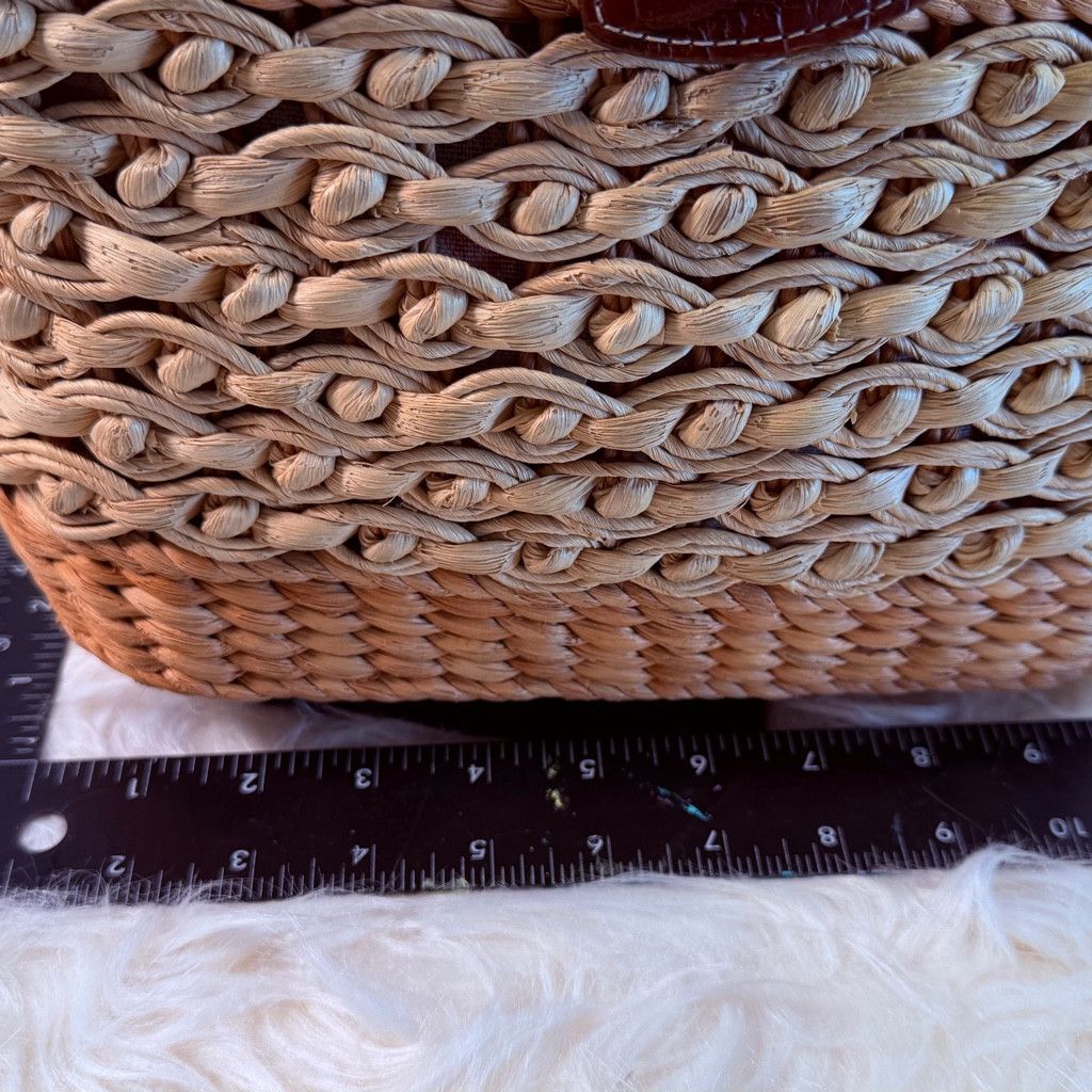 Brighton Brighton Straw Shoulder Bag Leather Trim Size ONE SIZE - 3 Thumbnail