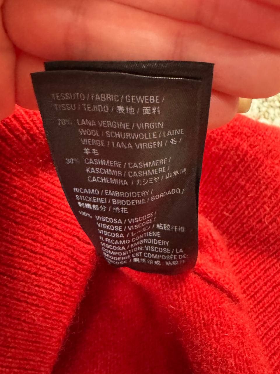 Balenciaga Balenciaga Club Logo Crewneck Sweater in Cashmere & Wool Size US S / EU 44-46 / 1 - 11 Thumbnail