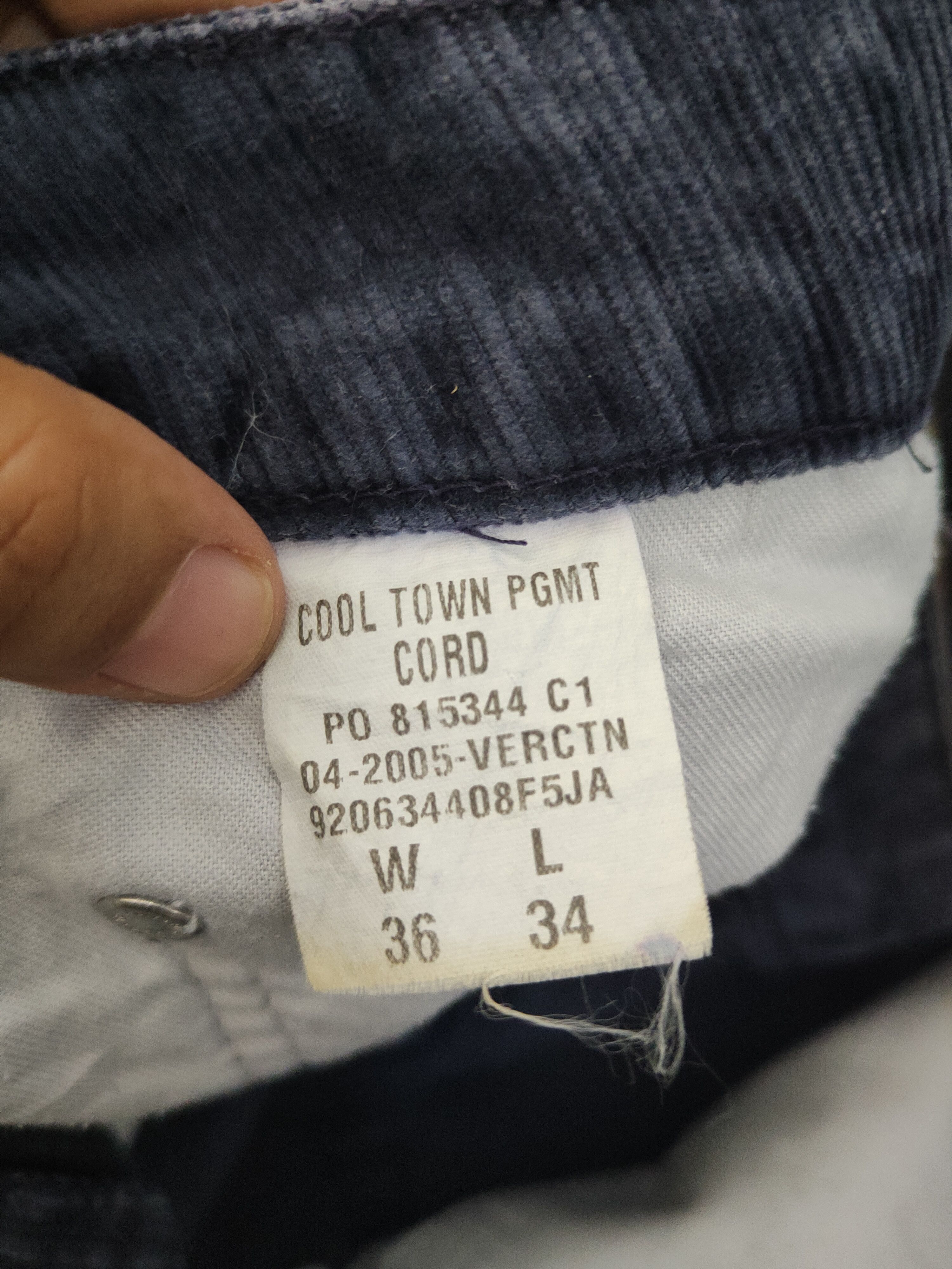 Tommy Hilfiger Tommy Hilfiger Navy Faded vintage Corduroy Pants #W1720 Size US 36 / EU 52 - 16 Thumbnail