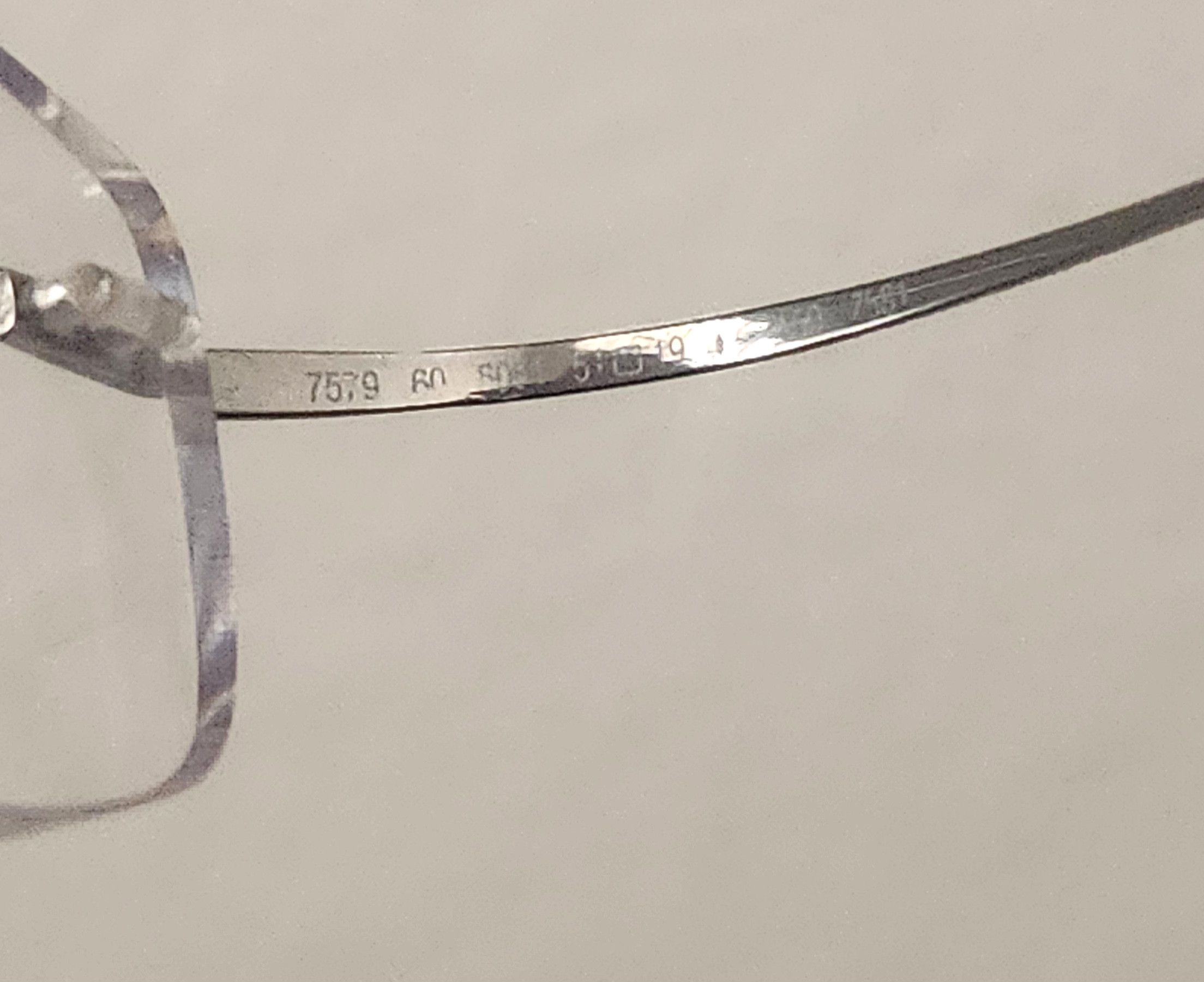 Designer × Silhouette Silhouette Titan 7579 60 6061 7581 Gray Rimless Eyeglasses Size ONE SIZE - 9 Thumbnail