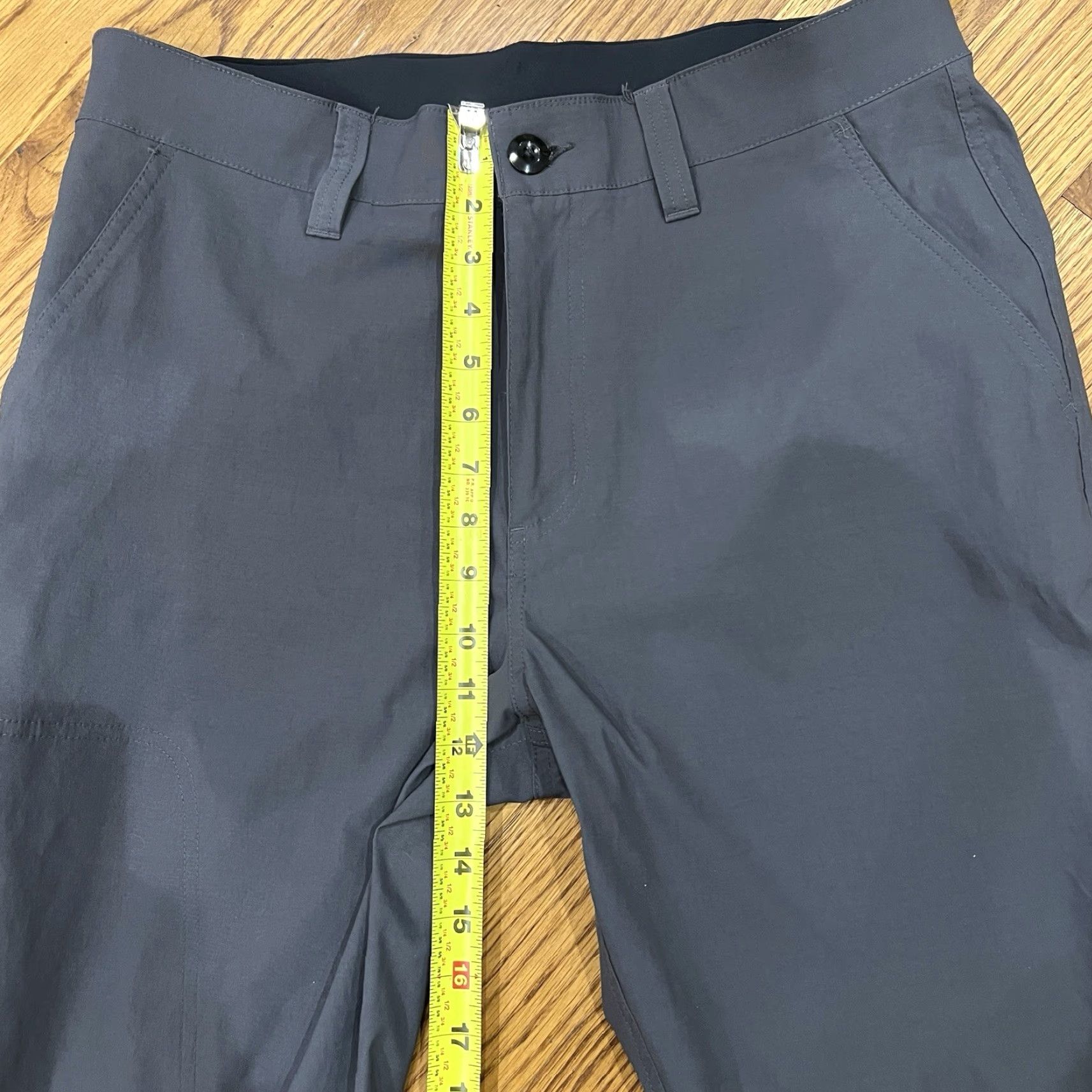 Vintage Tehama Mens 36x33 Trek Cargo Pants Straight Leg Water Repellent Stretch Gray Zip Size US 36 / EU 52 - 5 Thumbnail