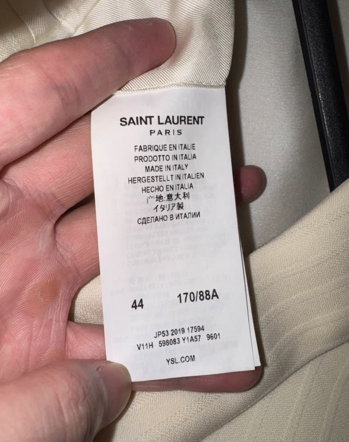 Saint Laurent Paris SLP 20SS Runway Double-Breasted Peak Lapel Striped Blazer Size US S / EU 44-46 / 1 - 8 Thumbnail