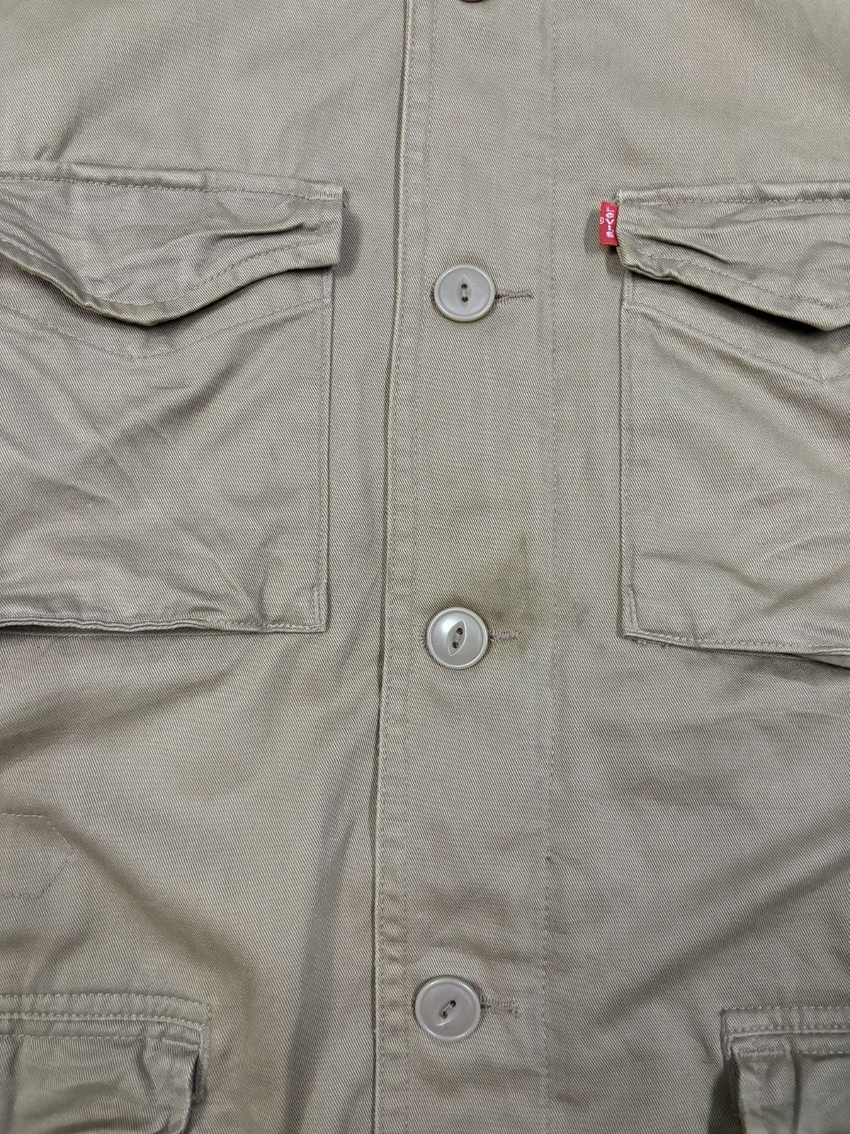 Levi's Vintage 90s Levis Red Tab Thrashed Utility Field Jacket Size US M / EU 48-50 / 2 - 7 Thumbnail