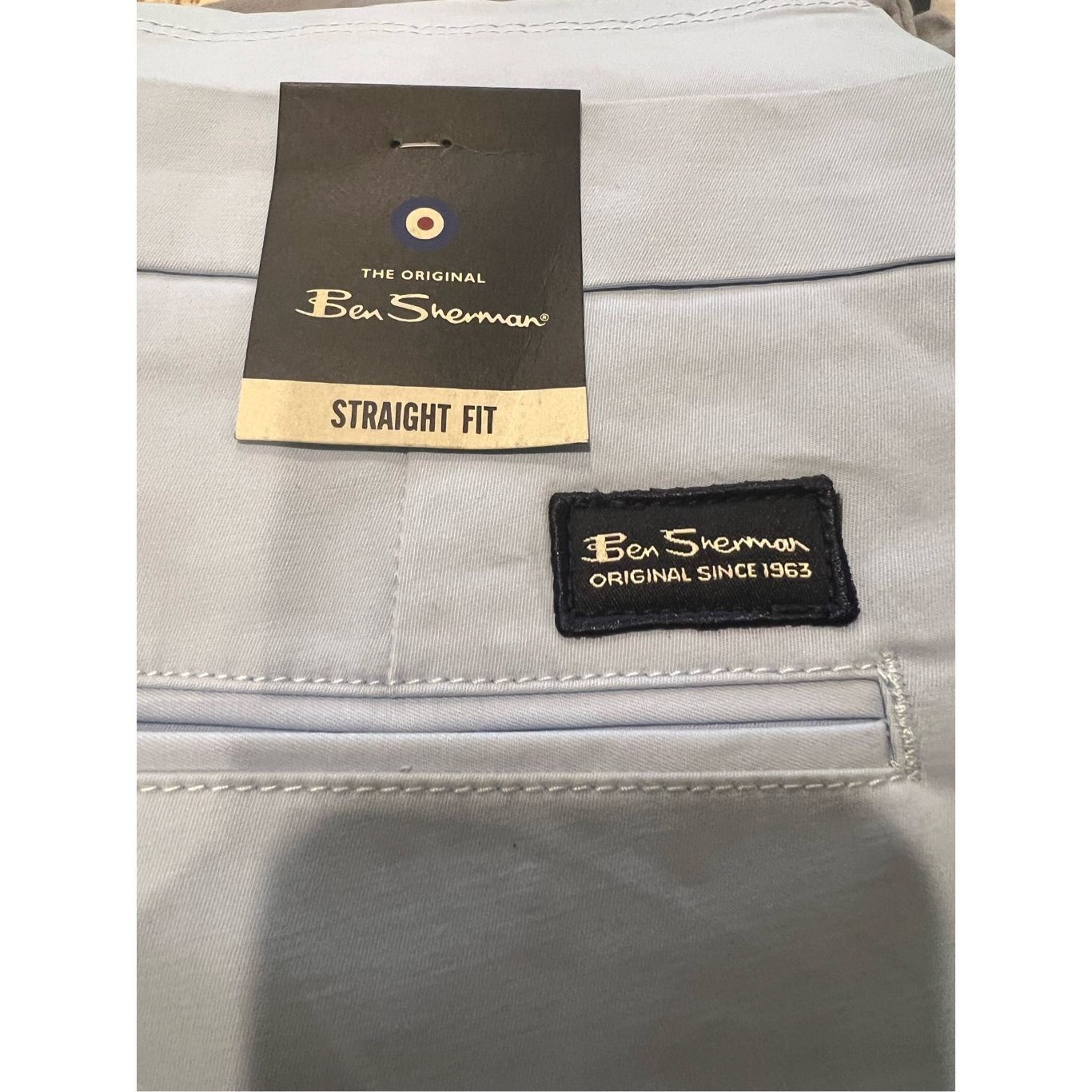 Ben Sherman Ben Sherman NWT Straight Fit Mens blue Chino Casual Pants 38x30 Size US 38 / EU 54 - 7 Thumbnail