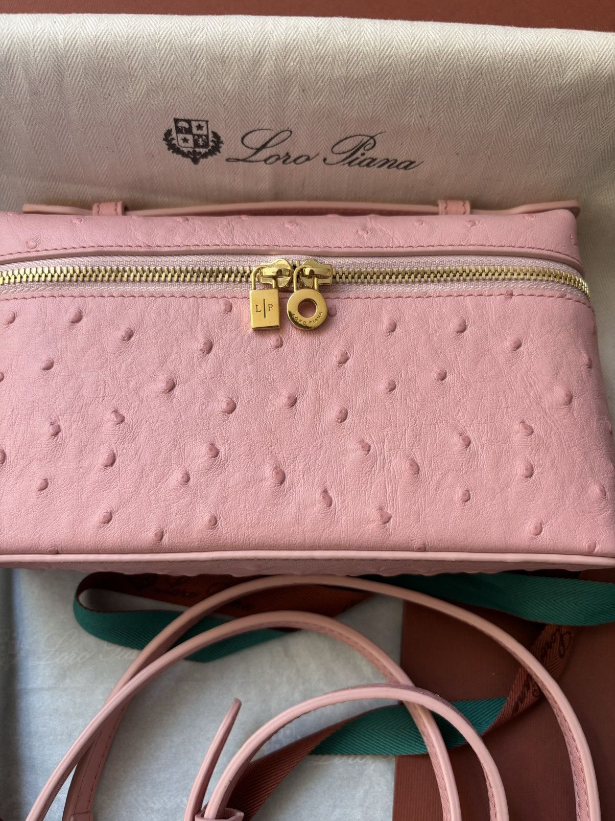 Loro Piana Loro Piana L19 ostrich leather bag Size ONE SIZE - 3 Thumbnail