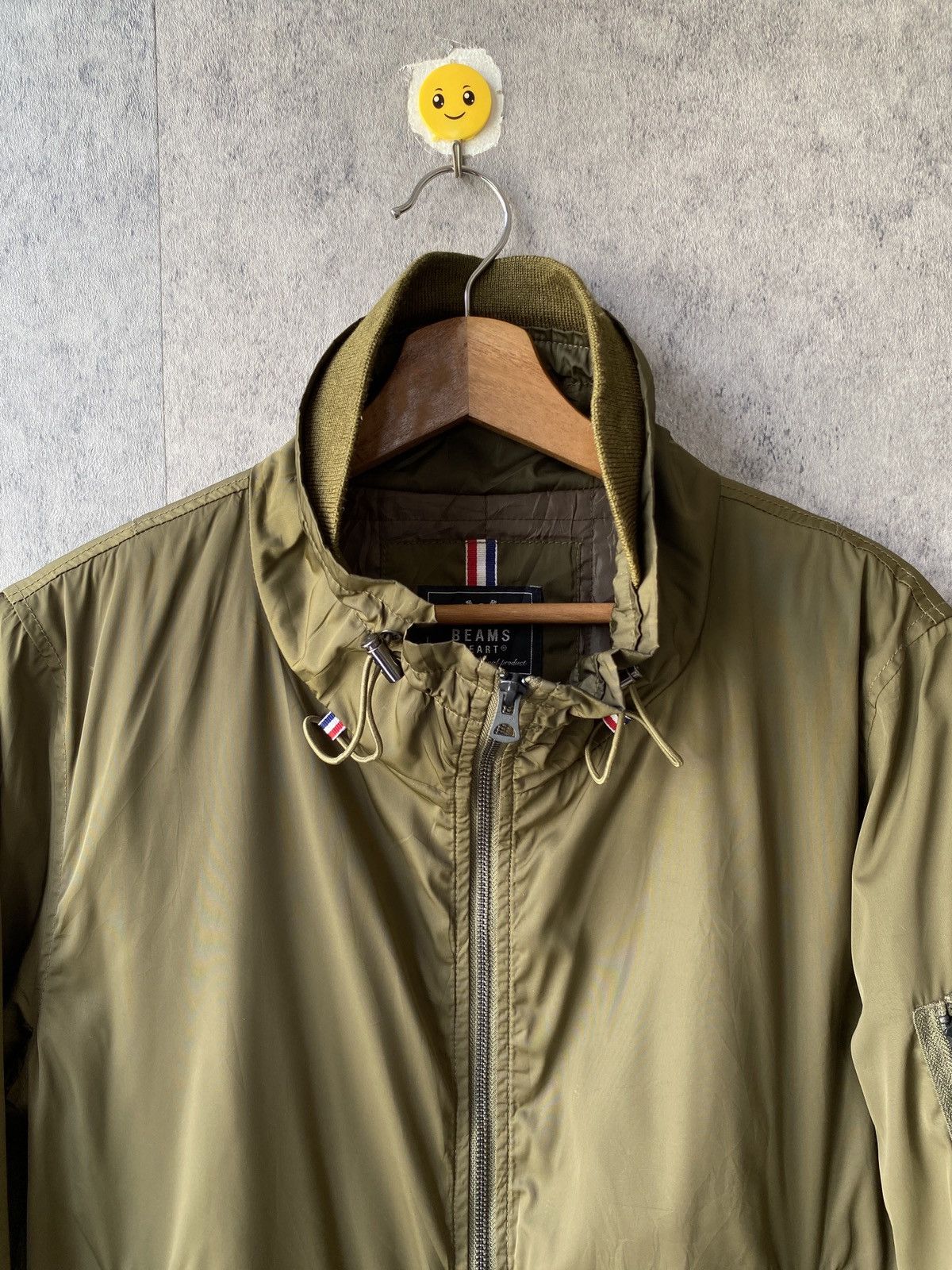 Japanese Brand Beams Heart Japan Olive Green Bomber Jacket Size US M / EU 48-50 / 2 - 4 Thumbnail