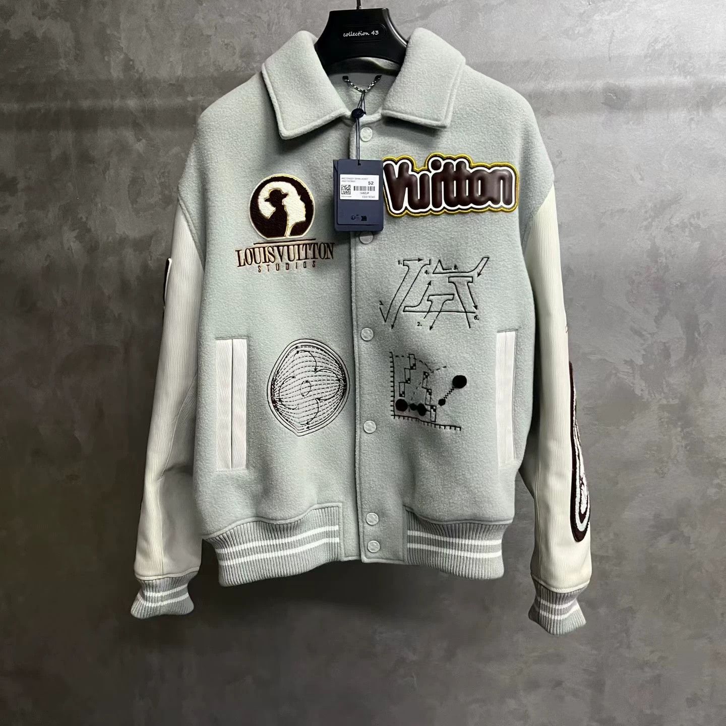 Louis Vuitton Louis Vuitton Green Demon Eye Baseball Jacket Size US L / EU 52-54 / 3 - 1 Thumbnail