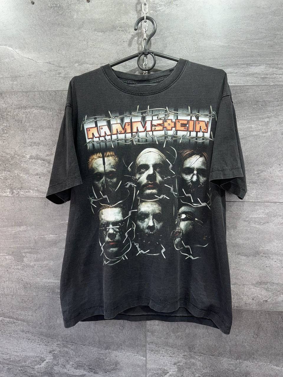 Band Tees Vintage 90s Rammstein Sehnsucht Faded Tee Size US L / EU 52-54 / 3 - 1 Thumbnail