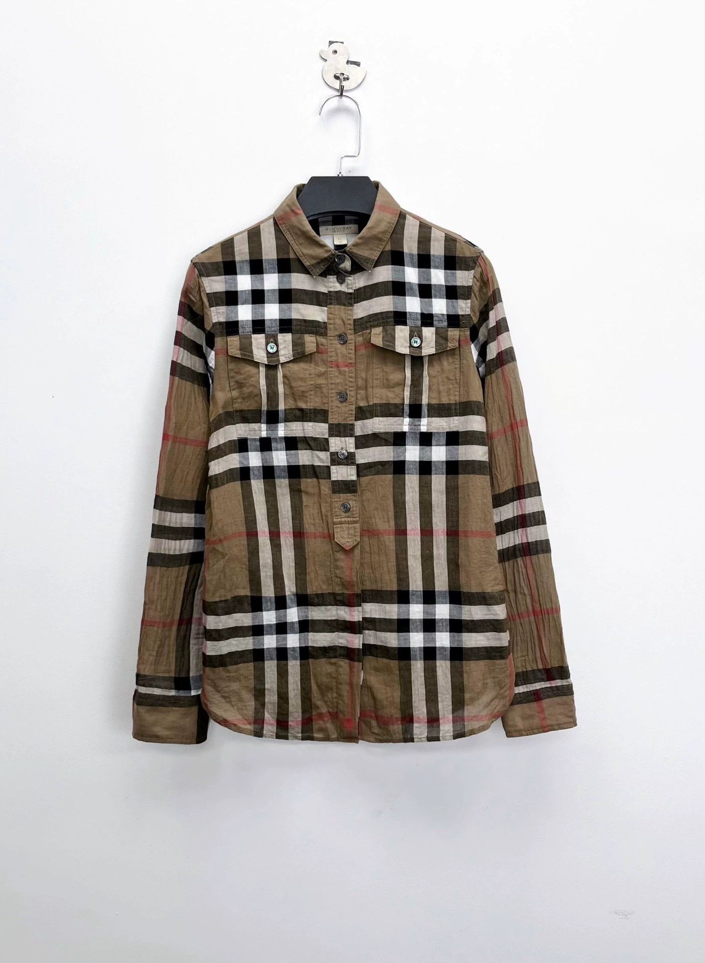 Burberry Burberry Plaid Double Pocket Shirt Jacket - dmc Size US XS / EU 42 / 0 - 1 Thumbnail
