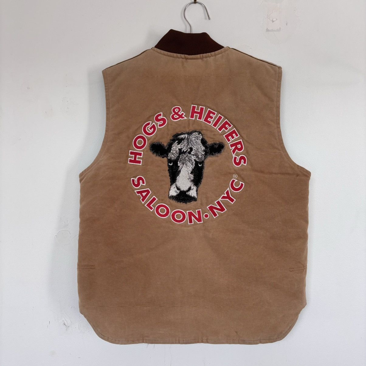 image of Hogs & Heifers Saloon Nyc Meatpacking Carhartt Vest in Tan, Men's (Size XL)