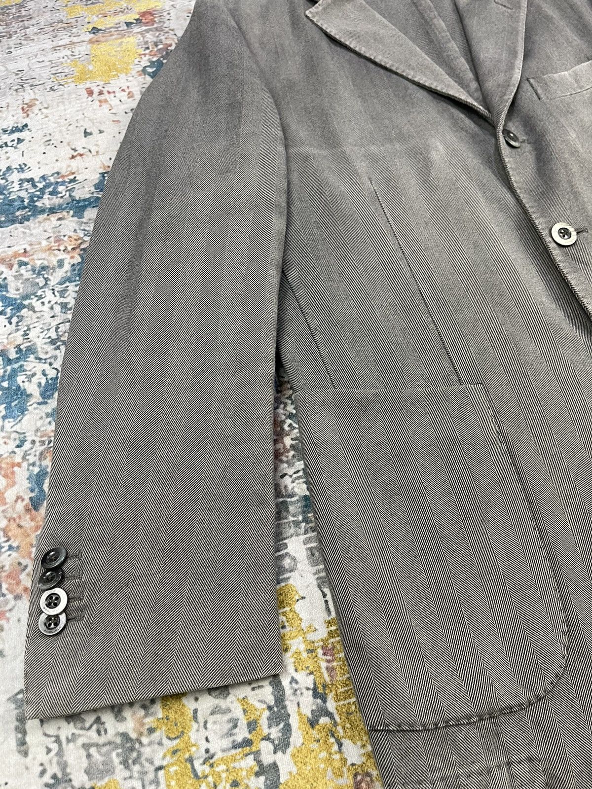 Boglioli Boglioli Herringbone R3302G Double Slit Coat Jackets Size US M / EU 48-50 / 2 - 6 Thumbnail