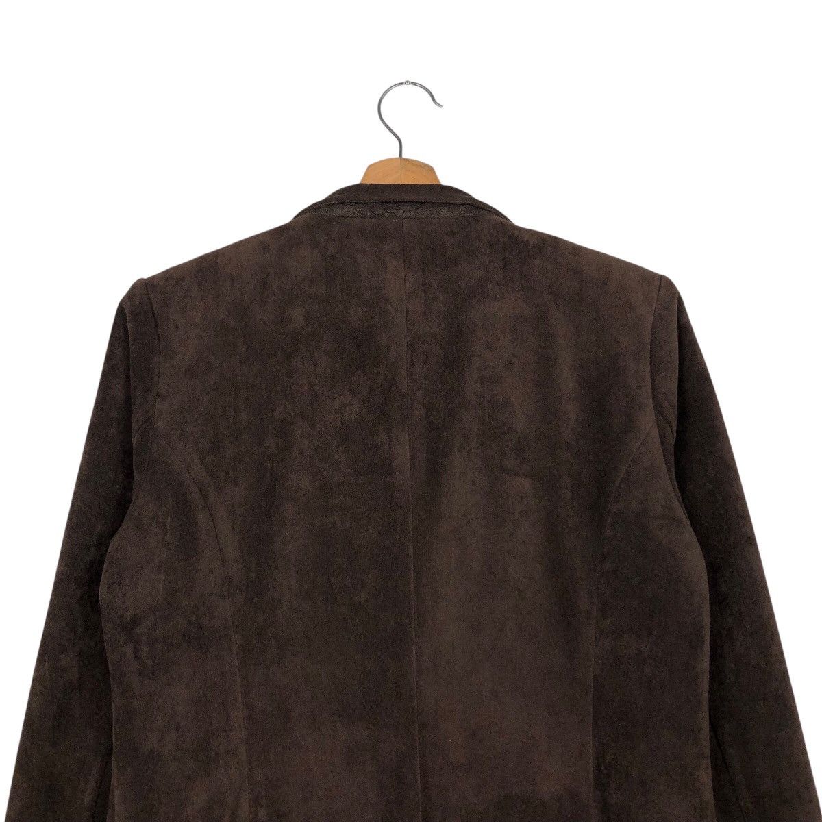 Japanese Brand × Longchamp 📌Cropped Suede Leather Jacket Longchamp Size US M / EU 48-50 / 2 - 10 Thumbnail