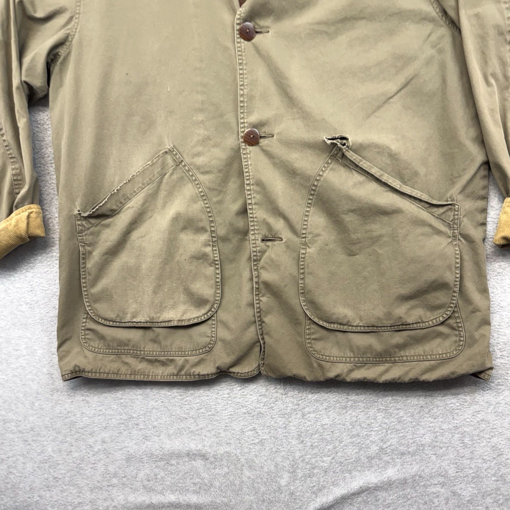 J.Crew VINTAGE J.CREW Jacket Mens XL Brown Barn Coat Oarsman 90s Chore Plaid Corduroy Size US XL / EU 56 / 4 - 2 Thumbnail