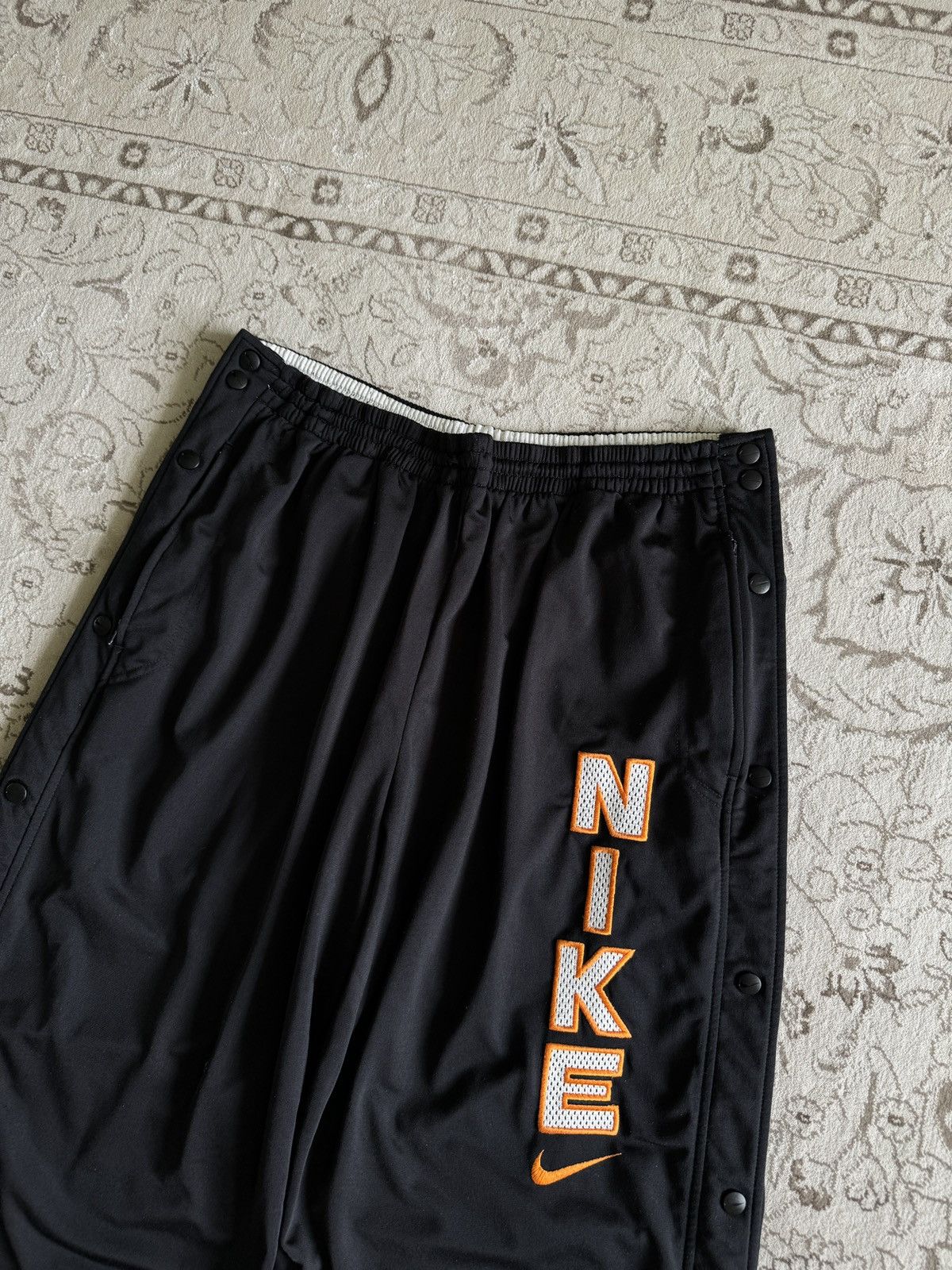 Nike Vintage 90s Nike Baggy Track Pants Big Logo Button Up Swoosh Size US 36 / EU 52 - 7 Thumbnail