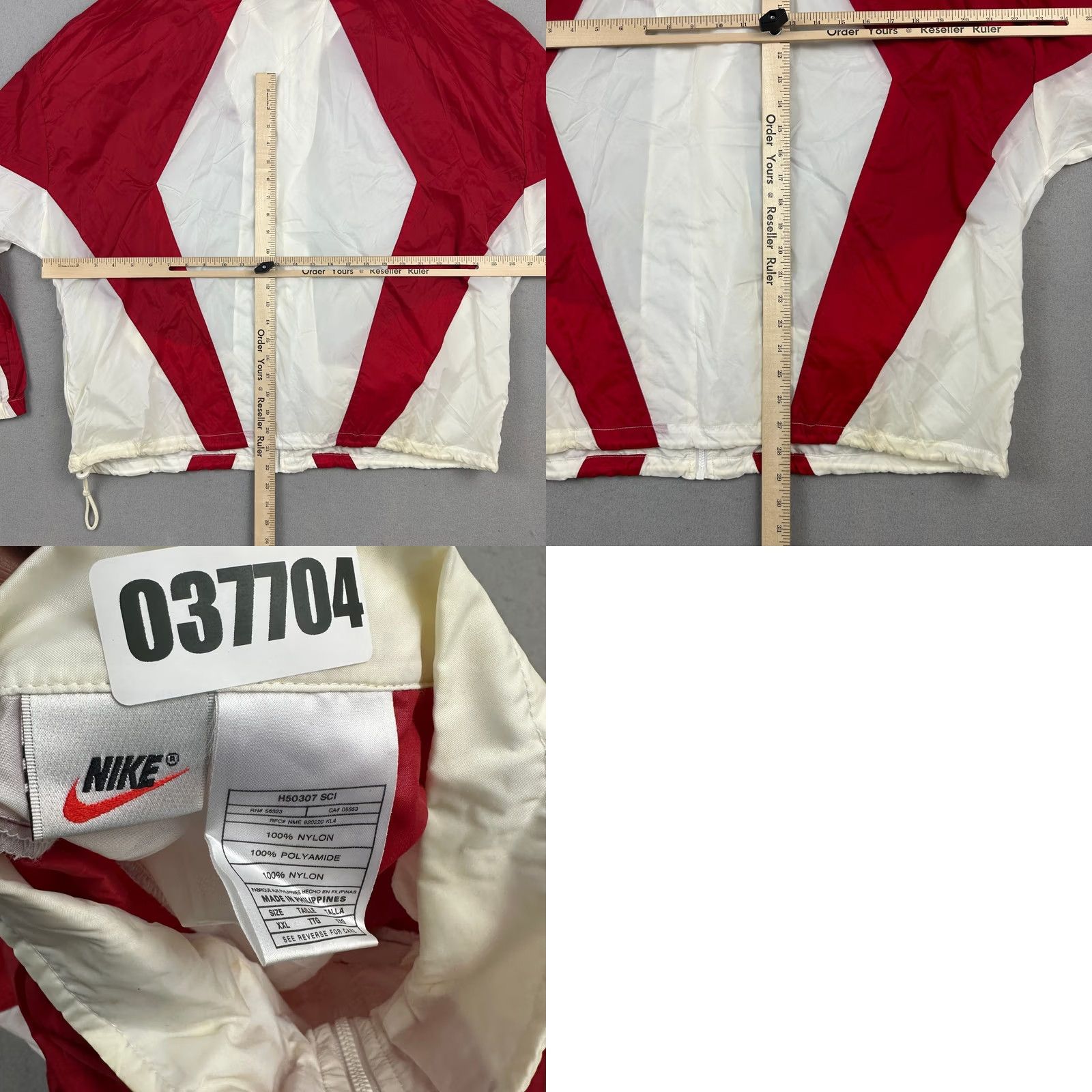 Nike VINTAGE Nike Track Jacket Mens 2XL Red White Full Zip Windbreaker Lightweight 90s Size US XXL / EU 58 / 5 - 8 Thumbnail