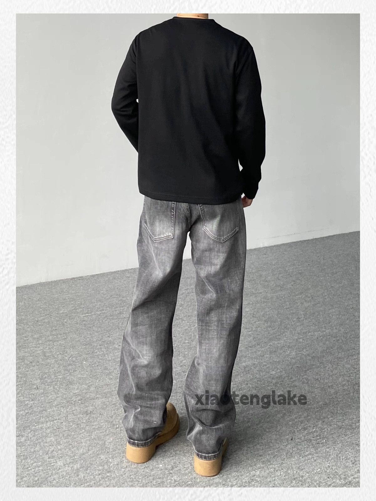 Vintage Unisex washed faded loose baggy hiphop yuppie jeans Size US 38 / EU 54 - 1 Thumbnail