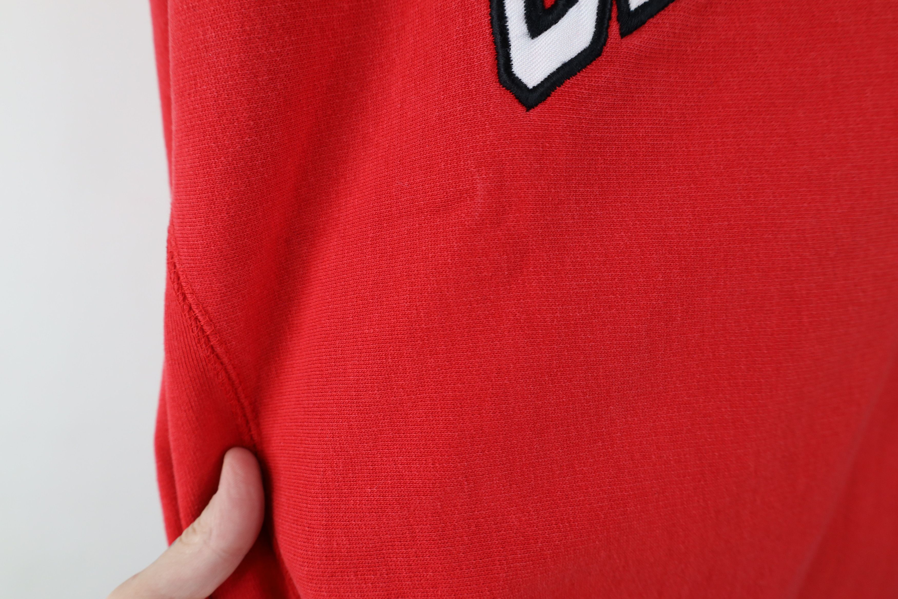 Vintage Vintage 90s Heavyweight Ohio State University Sweatshirt Red Size US XXL / EU 58 / 5 - 9 Thumbnail