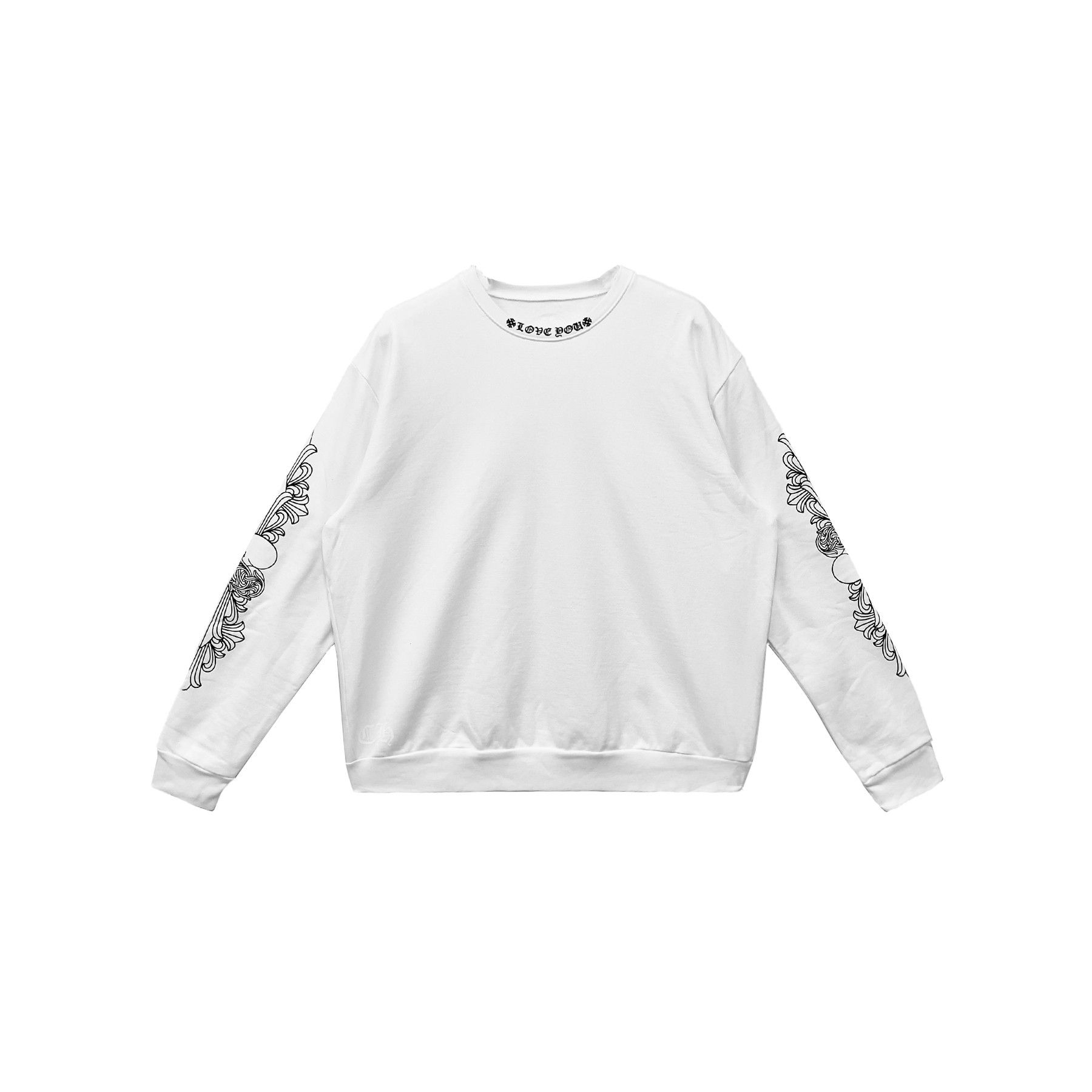 Chrome Hearts Chrome Hearts LOVE YOU Letter White Sweatshirt Size US M / EU 48-50 / 2 - 1 Thumbnail