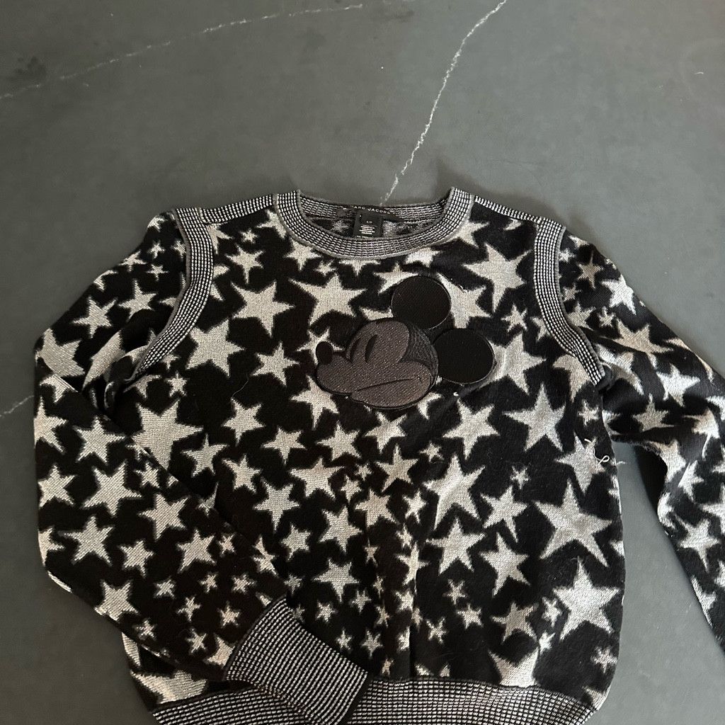 Marc Jacobs Marc Jacobs Mickey Mouse Black and Sliver Stars Pullover Size S / US 4 / IT 40 - 6 Thumbnail